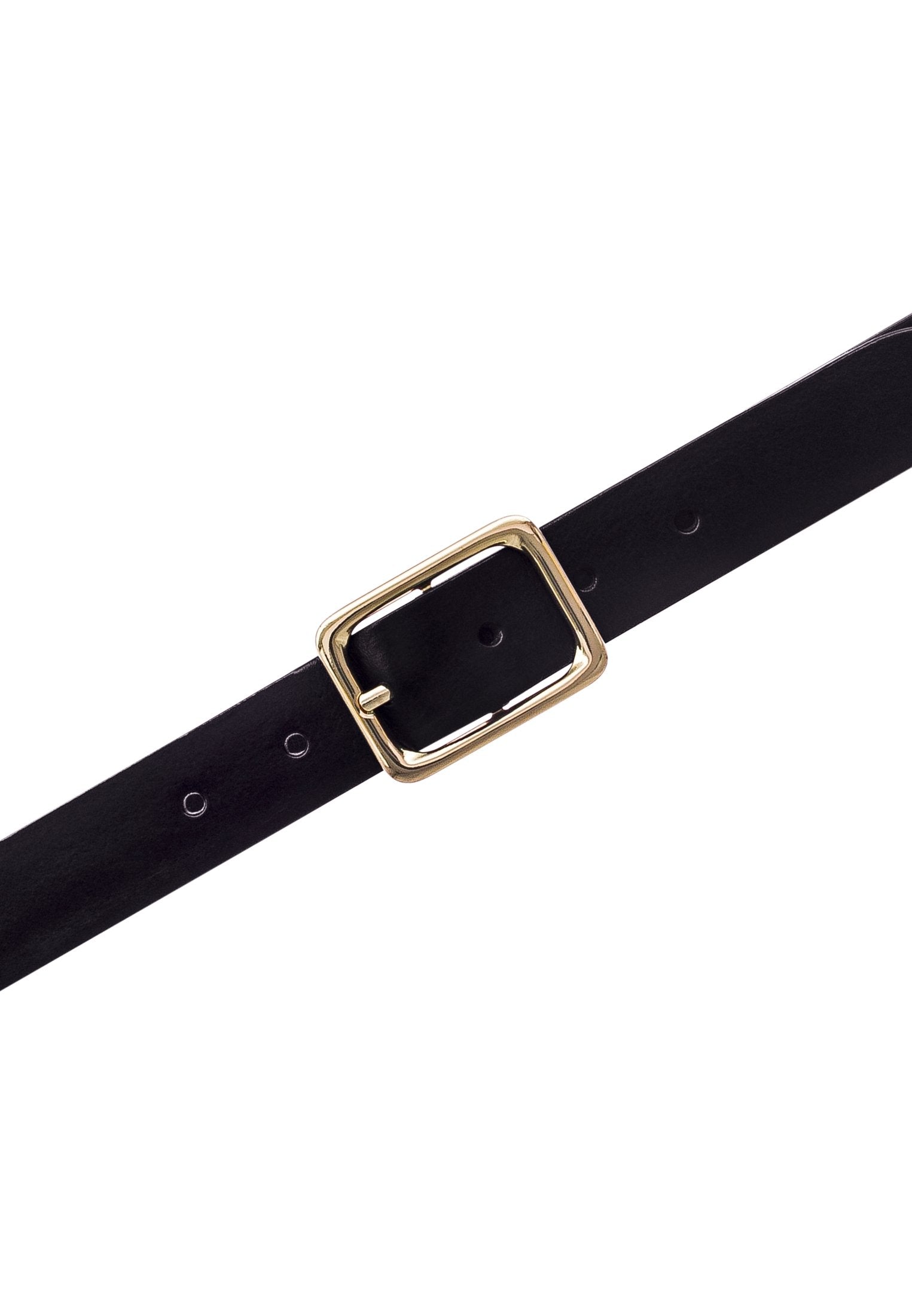Workwear Staples - 30 mm Vollledergürtel (Schwarz)