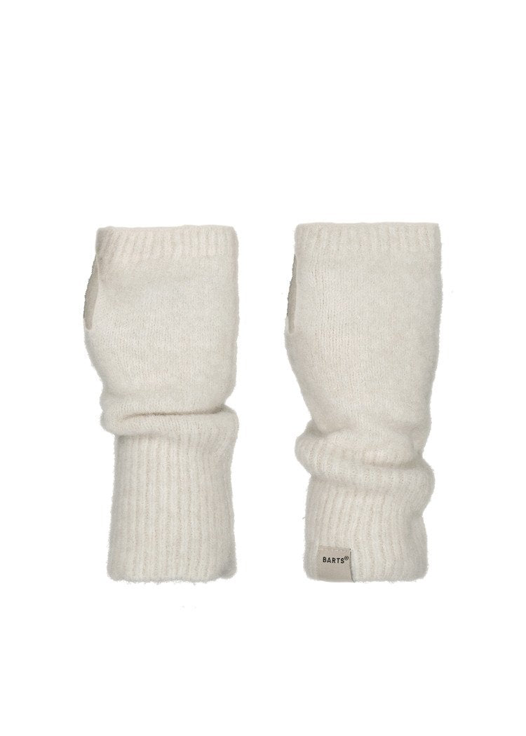 Fhearna Fingerless Gloves (White Cream)