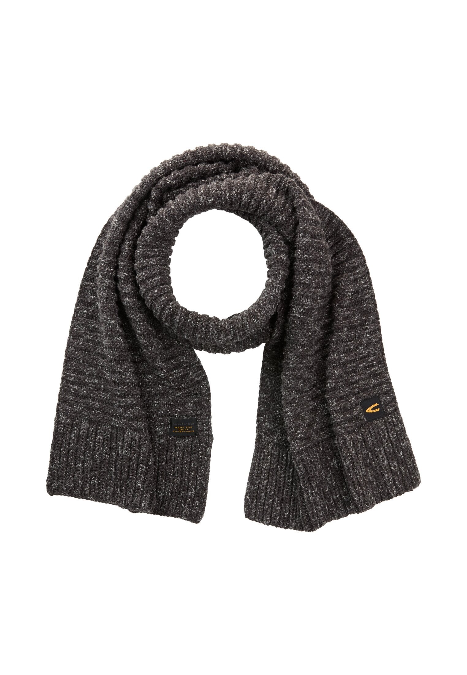 Schal aus reiner Baumwolle (Asphalt)