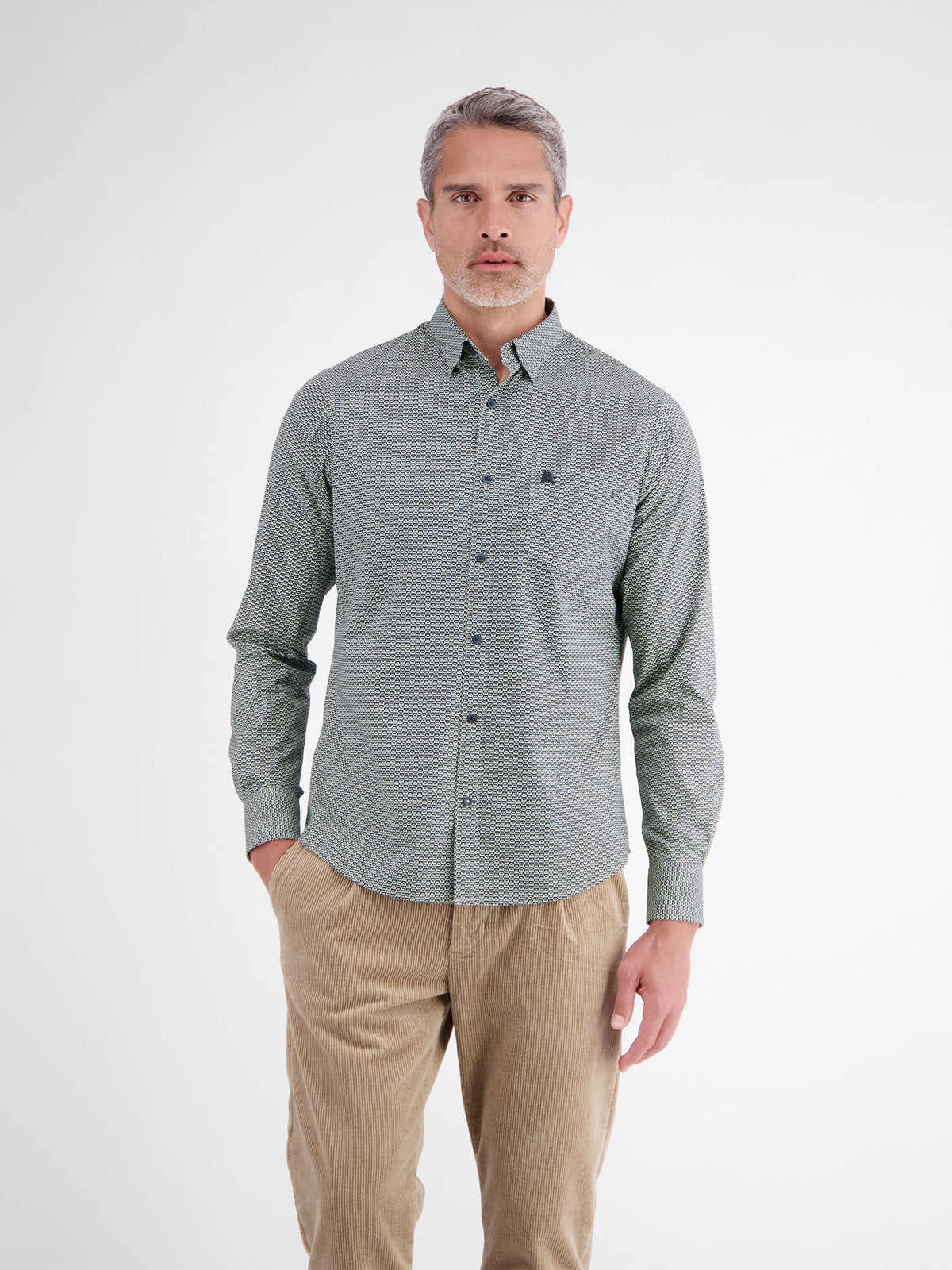 Button Down (Gravel Beige)