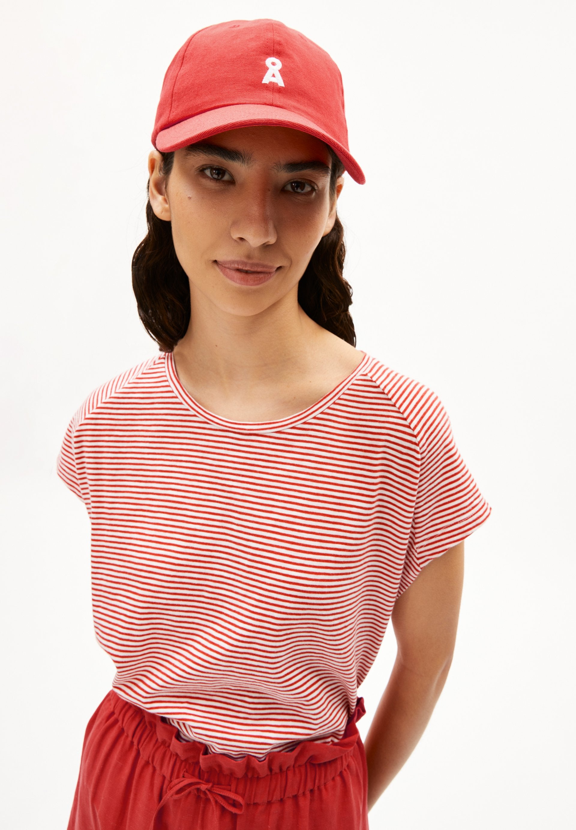 Oneliaa Lovely Stripes (Oatmilk-coral B)