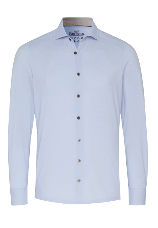 PURE- Functional Hemd Langarm (Uni Hellblau)