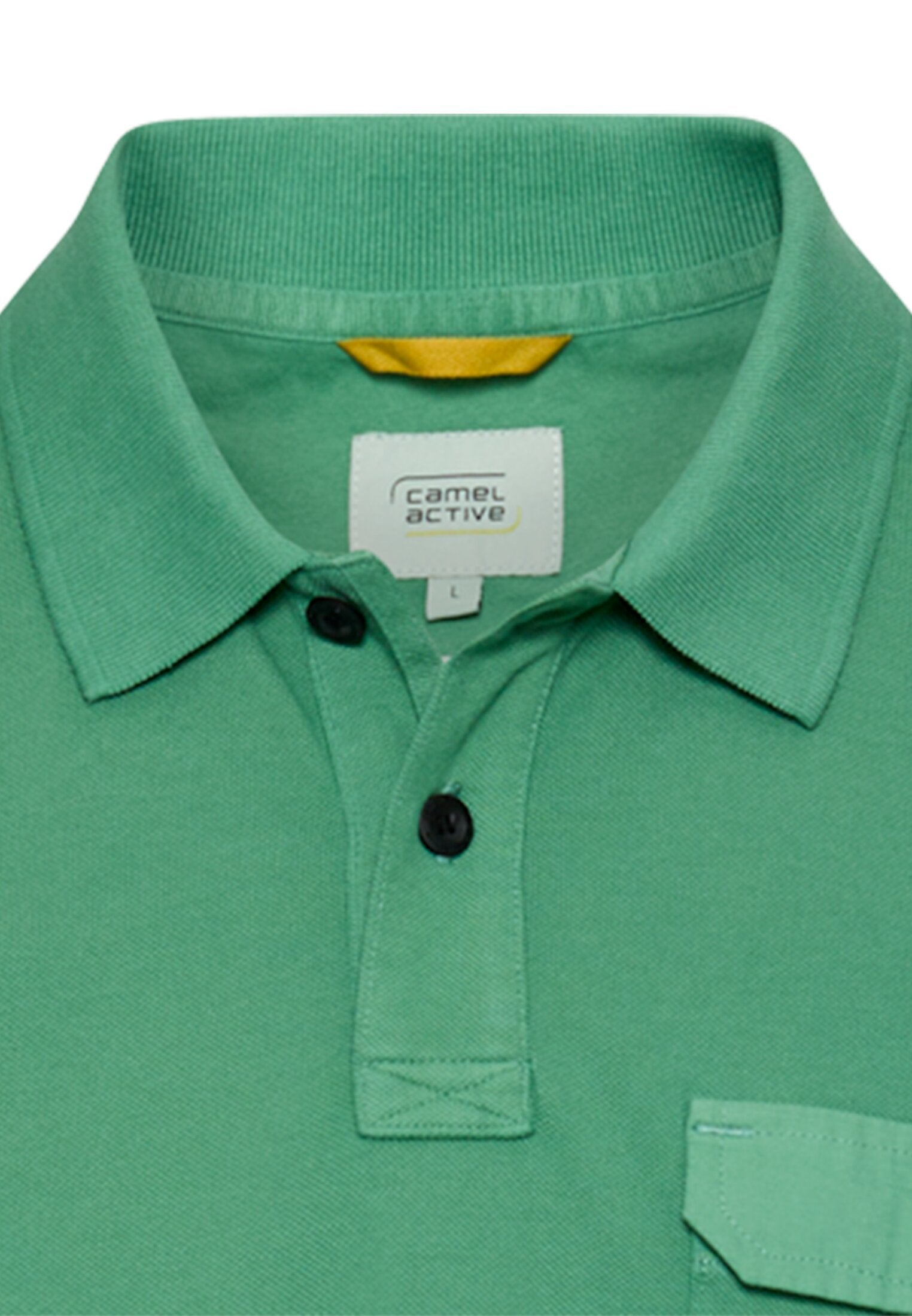 Poloshirt aus reiner Baumwolle (Lagoon Green)