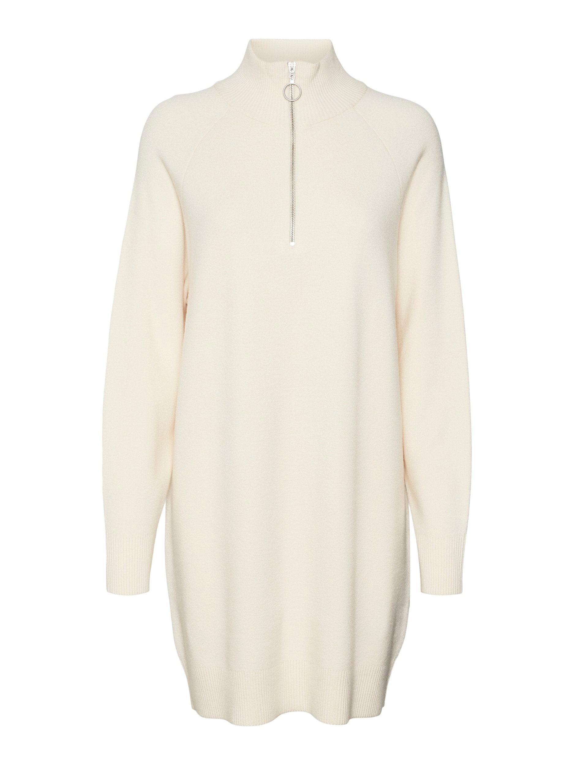 Vmgoldneedle Ls Highnck Zipper Dress Rep (Black)