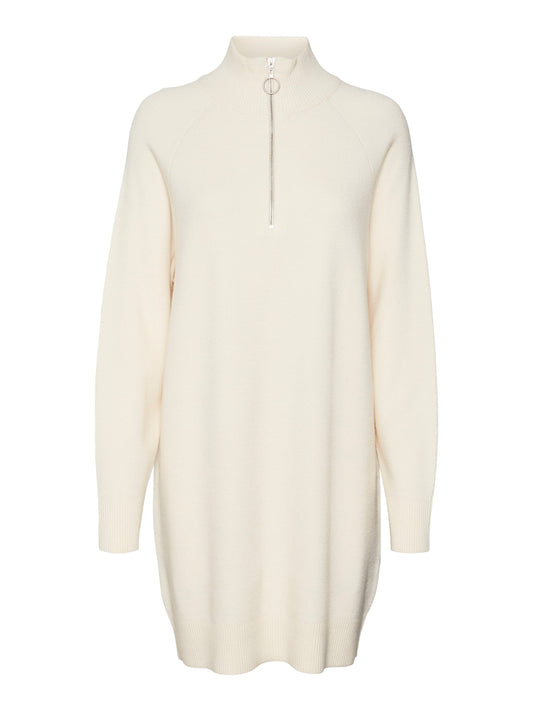 Vmgoldneedle Ls Highnck Zipper Dress Rep (Black)