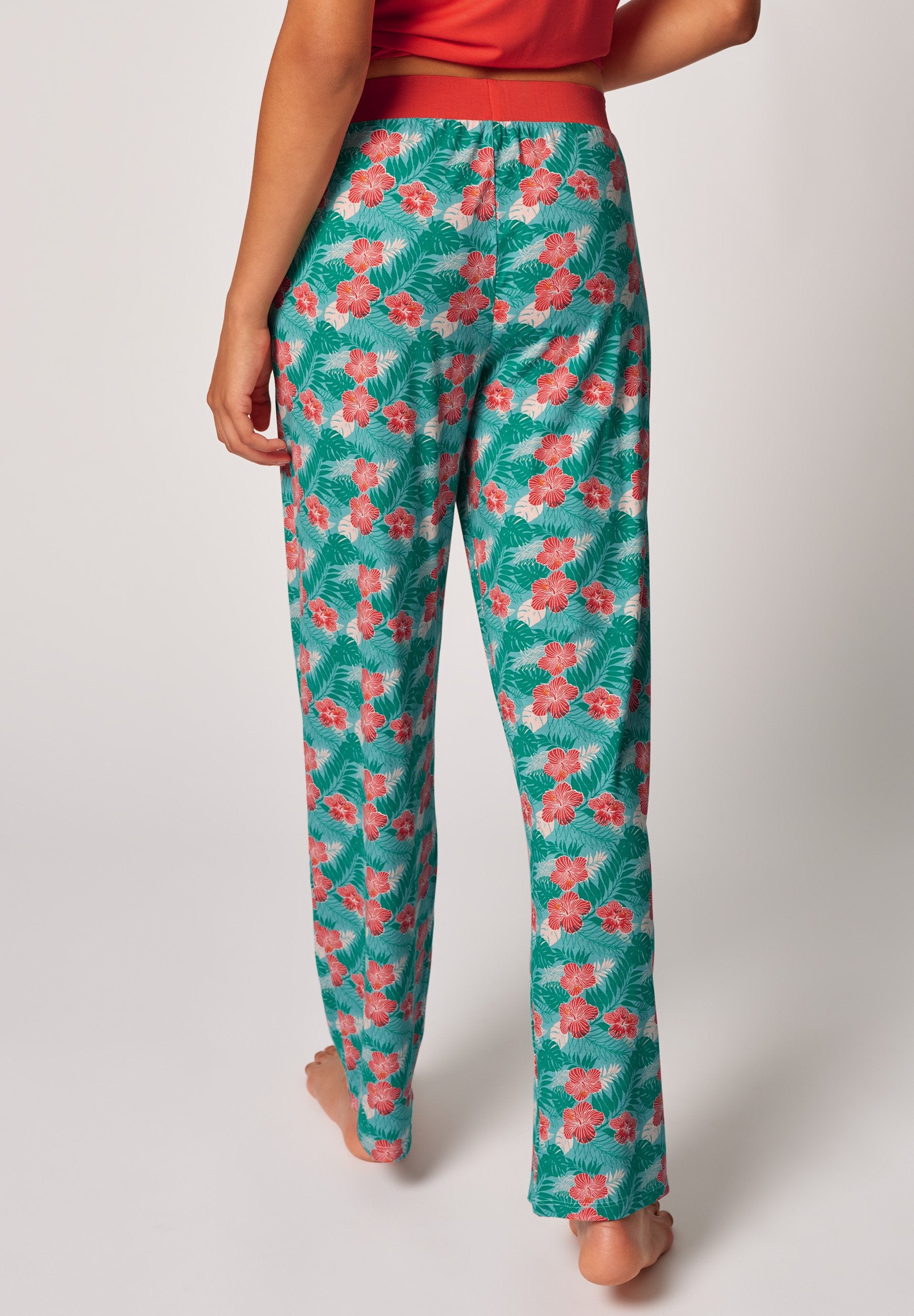 SKINY Damen Hose lg. Night In Mix & Match (Hibiscus Leaves)