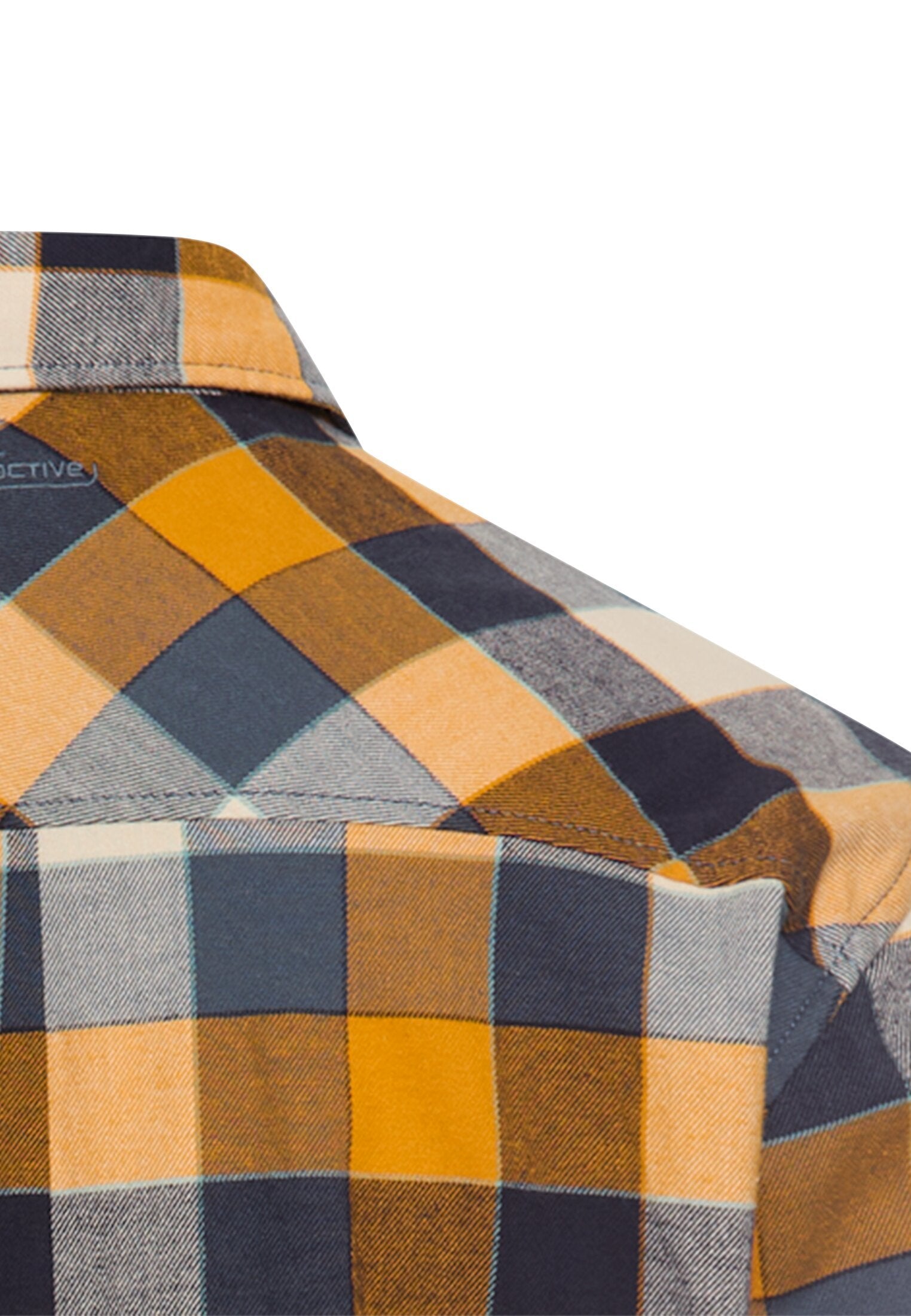 fleXXXactive® Langarmhemd aus leichtem Flanell (Burned Yellow)