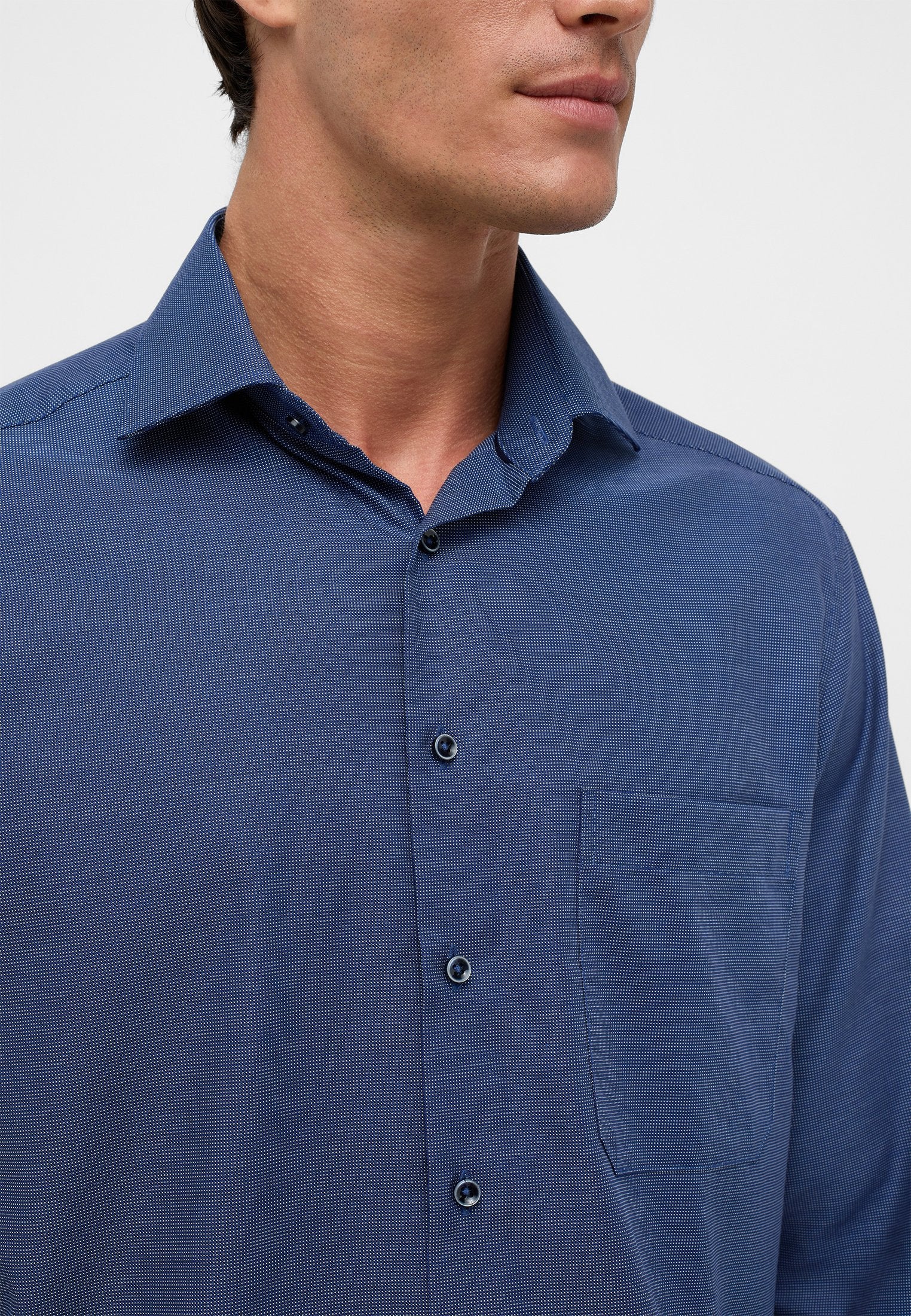 Hemd  Langarm (Blau)