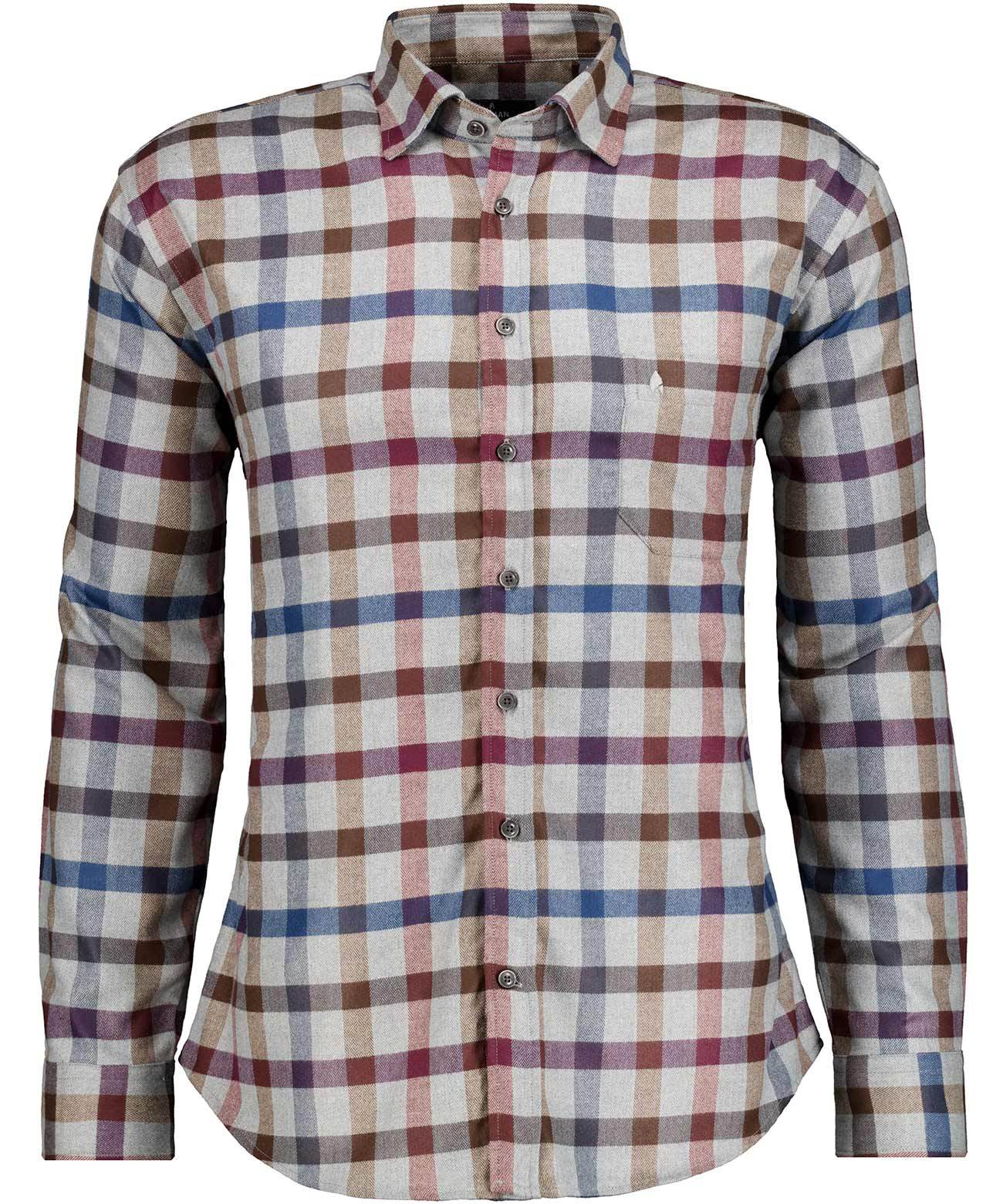 Karohemd mit verdecktem Button-down-Kragen (Kariert)