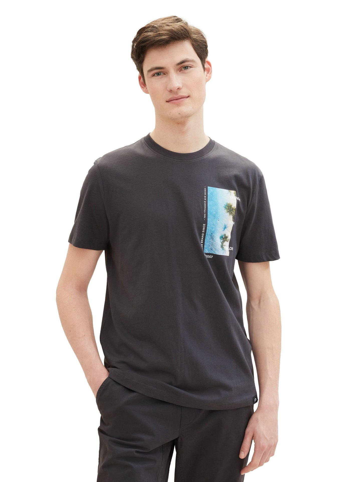 T-Shirt mit Bio-Baumwolle (Coal Grey)