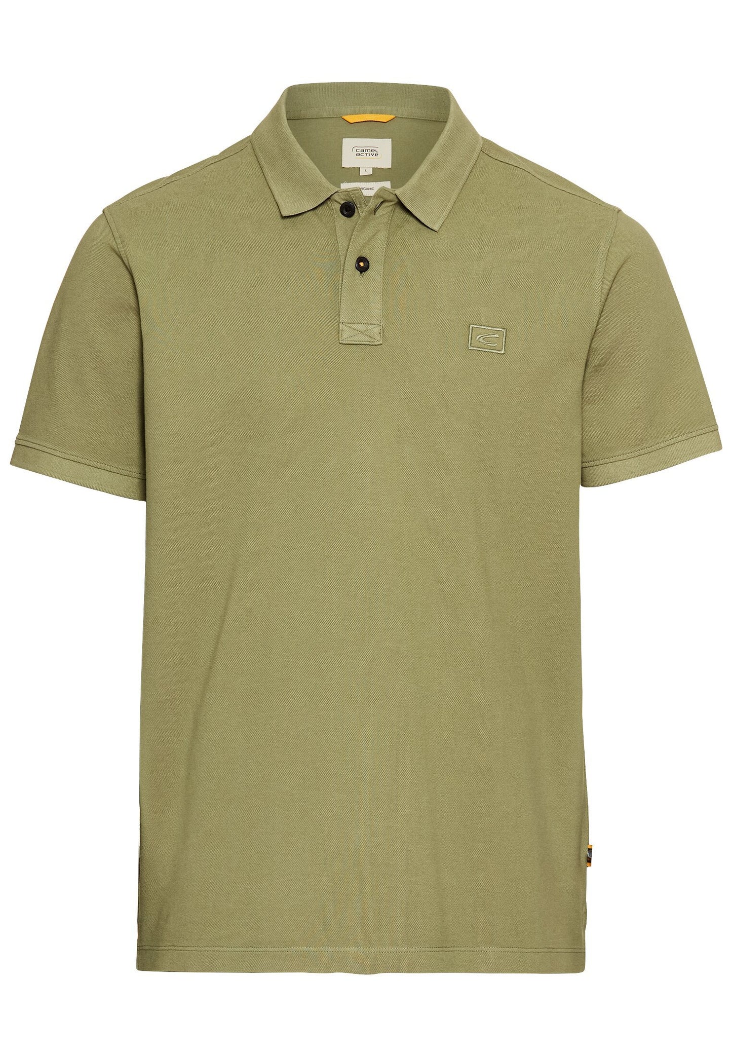 Kurzarm Poloshirt aus Baumwolle (Dusty Khaki)