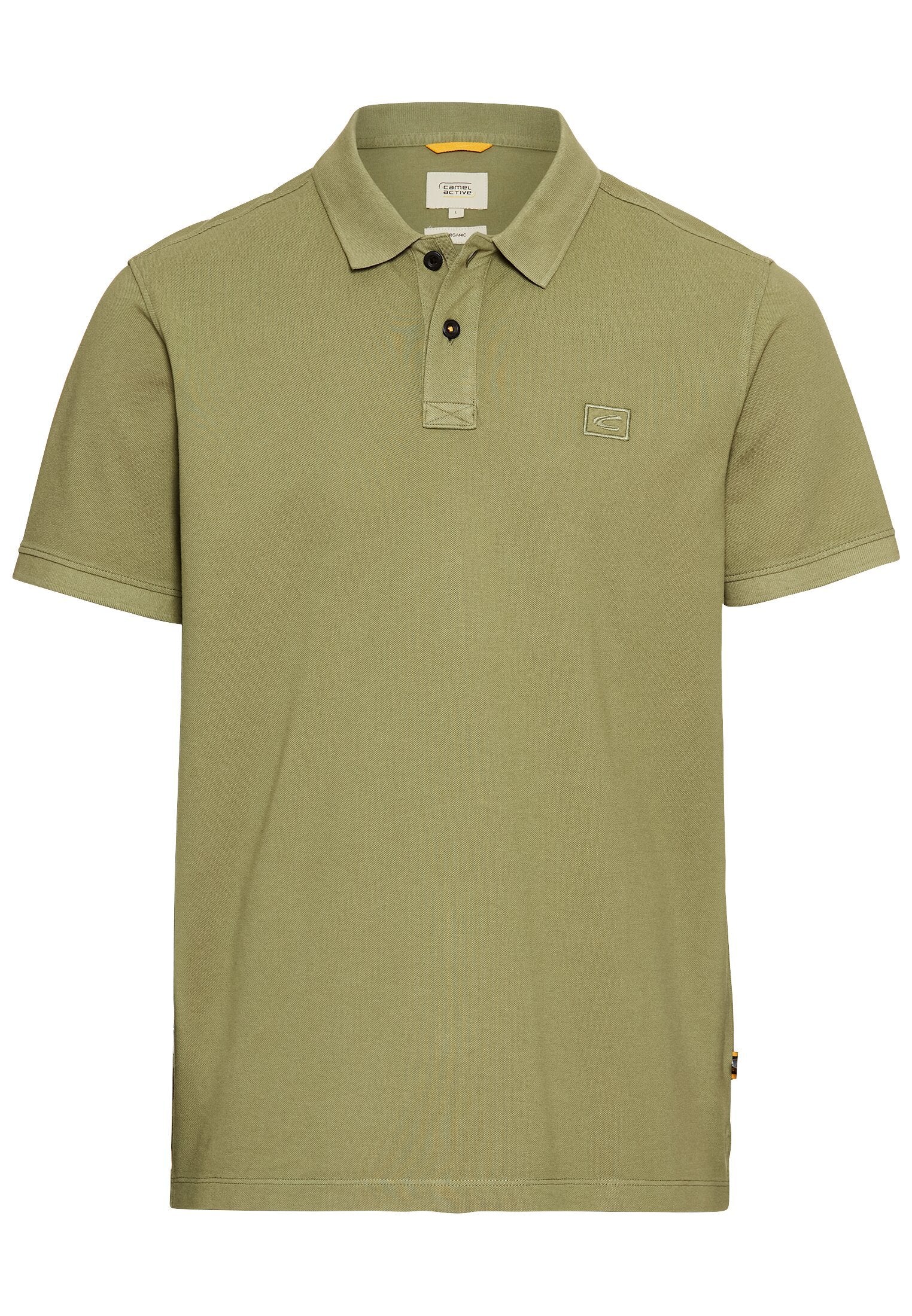 Kurzarm Poloshirt aus Baumwolle (Dusty Khaki)