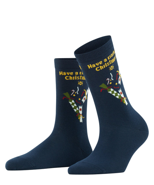 Burlington X-Mas Cracker Damen Socken (Marine)