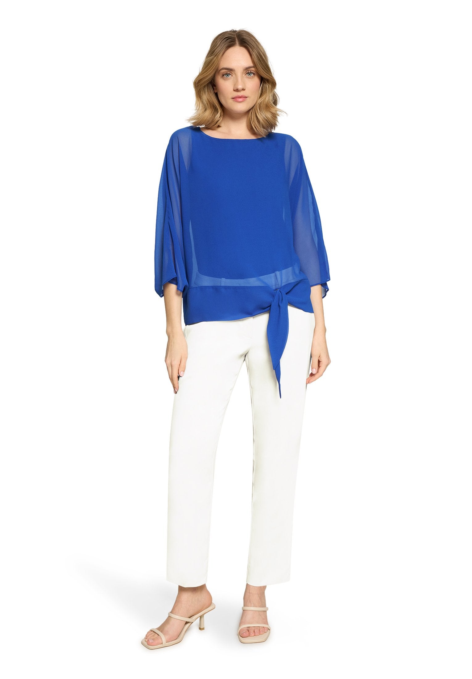 Chiffonbluse (Adria Blue)