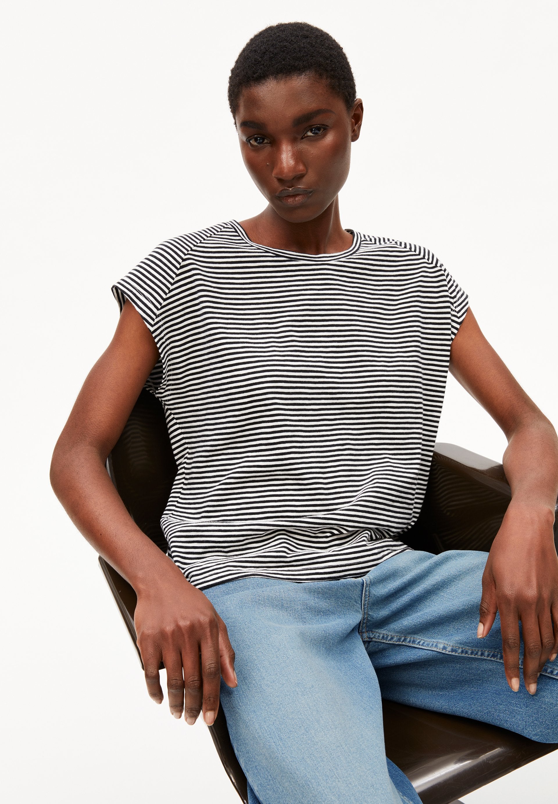 Oneliaa Lovely Stripes (Black-oatmilk)