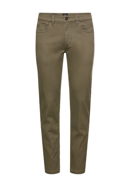 Regular Fit 5-Pocket-Hose (Deep Olive)
