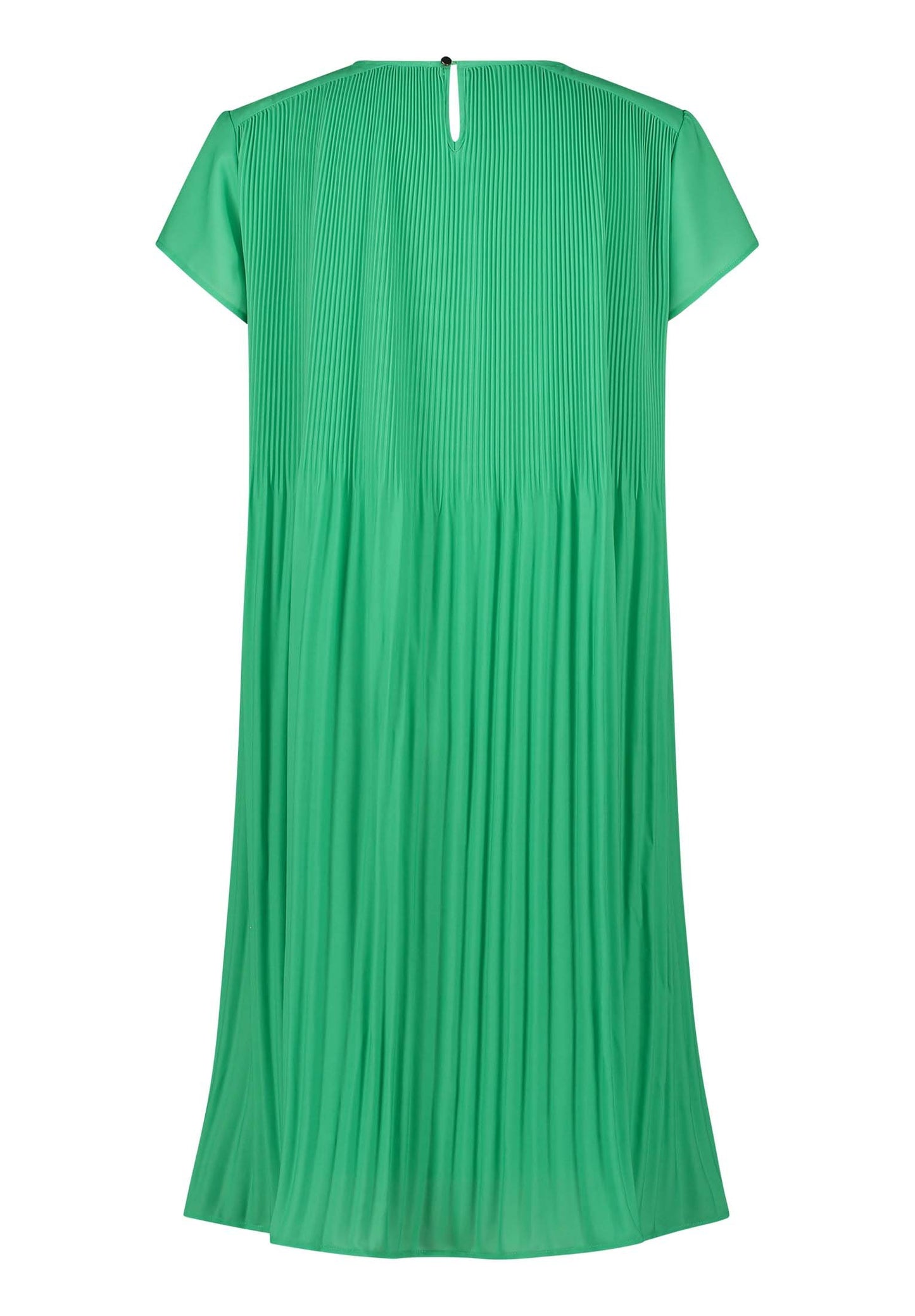 Plisseekleid (Green/cream)