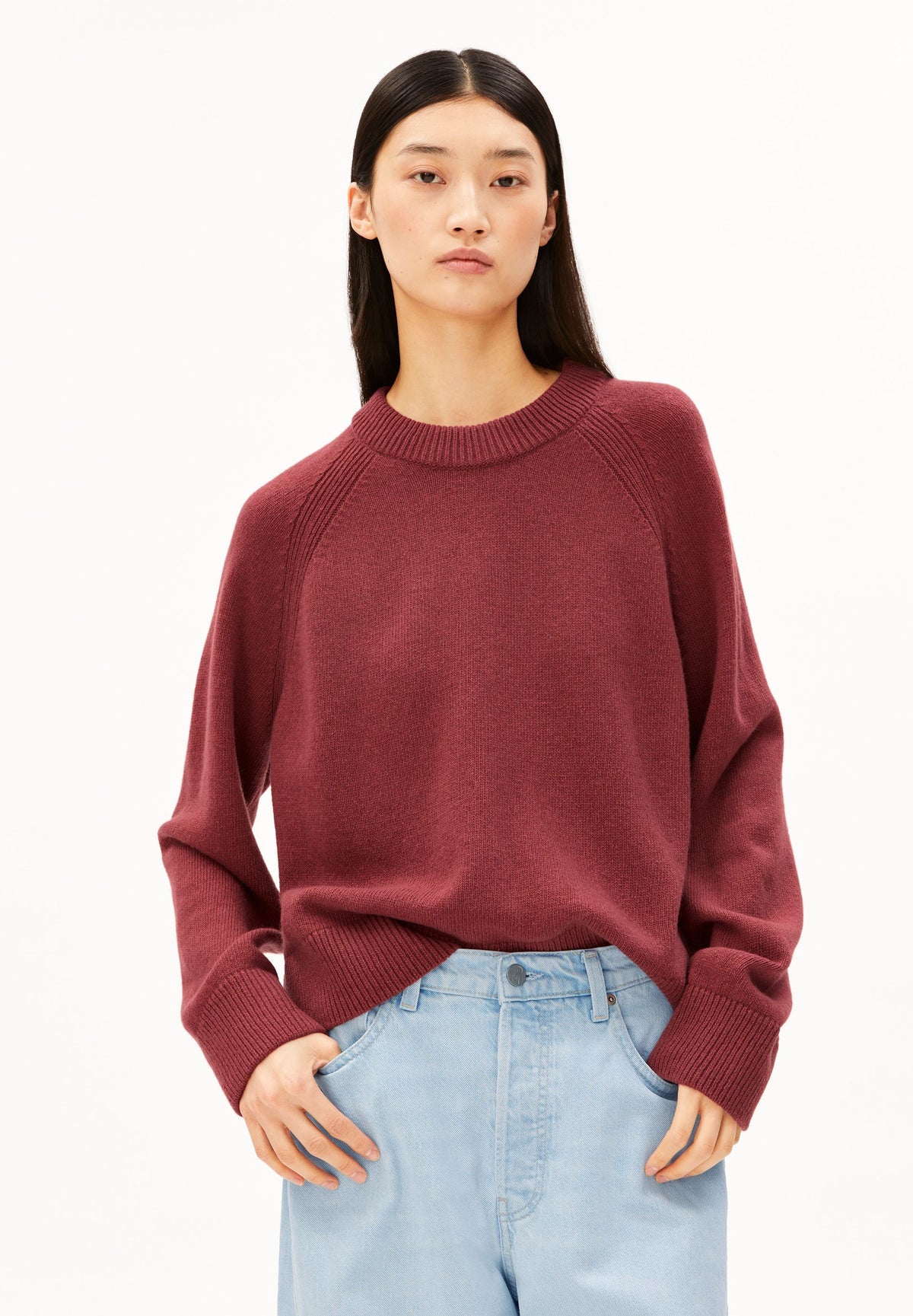 Wool Knit Sweater (Velvet Ember)