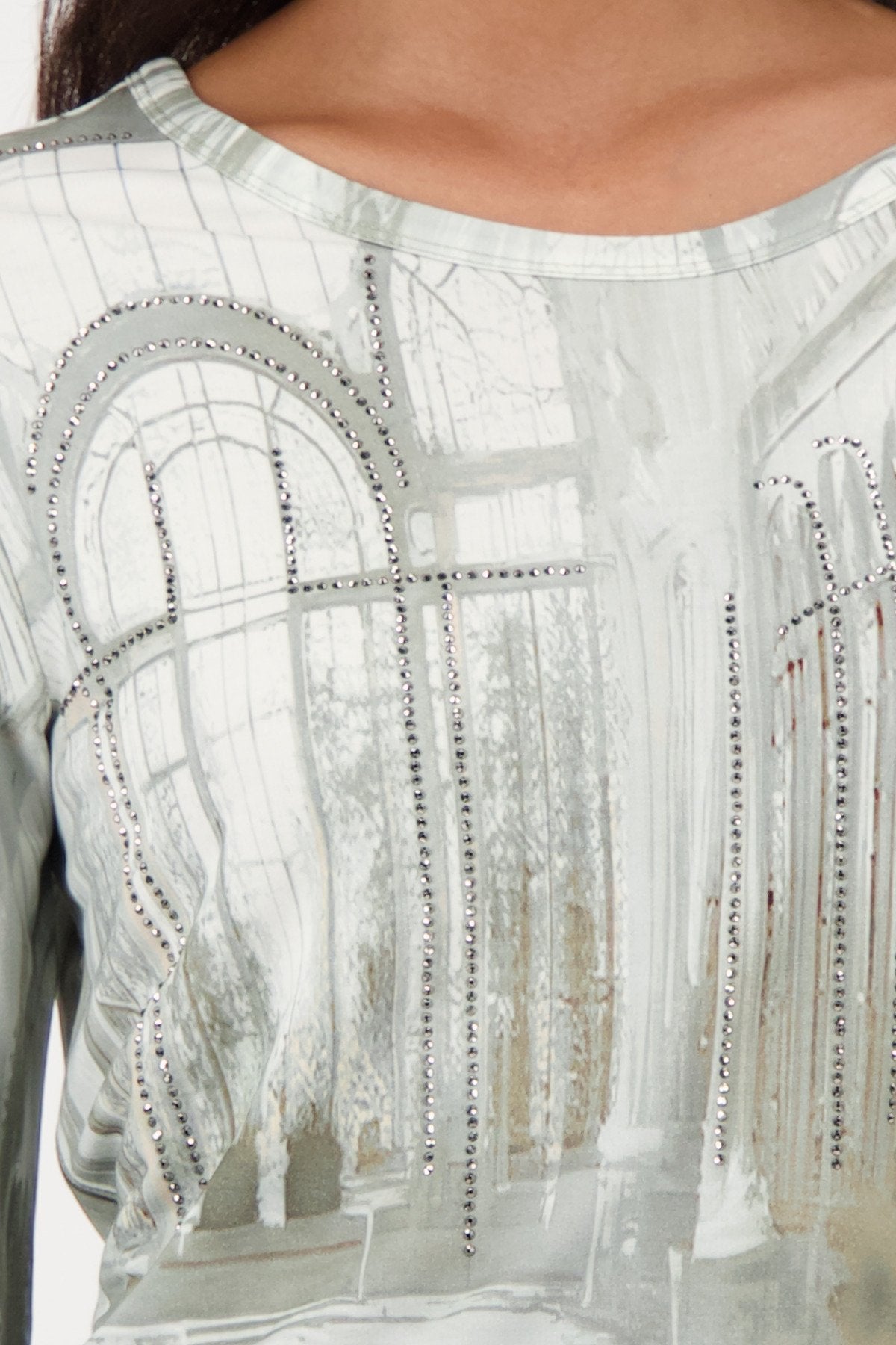 Pullover (Sage Gemustert)