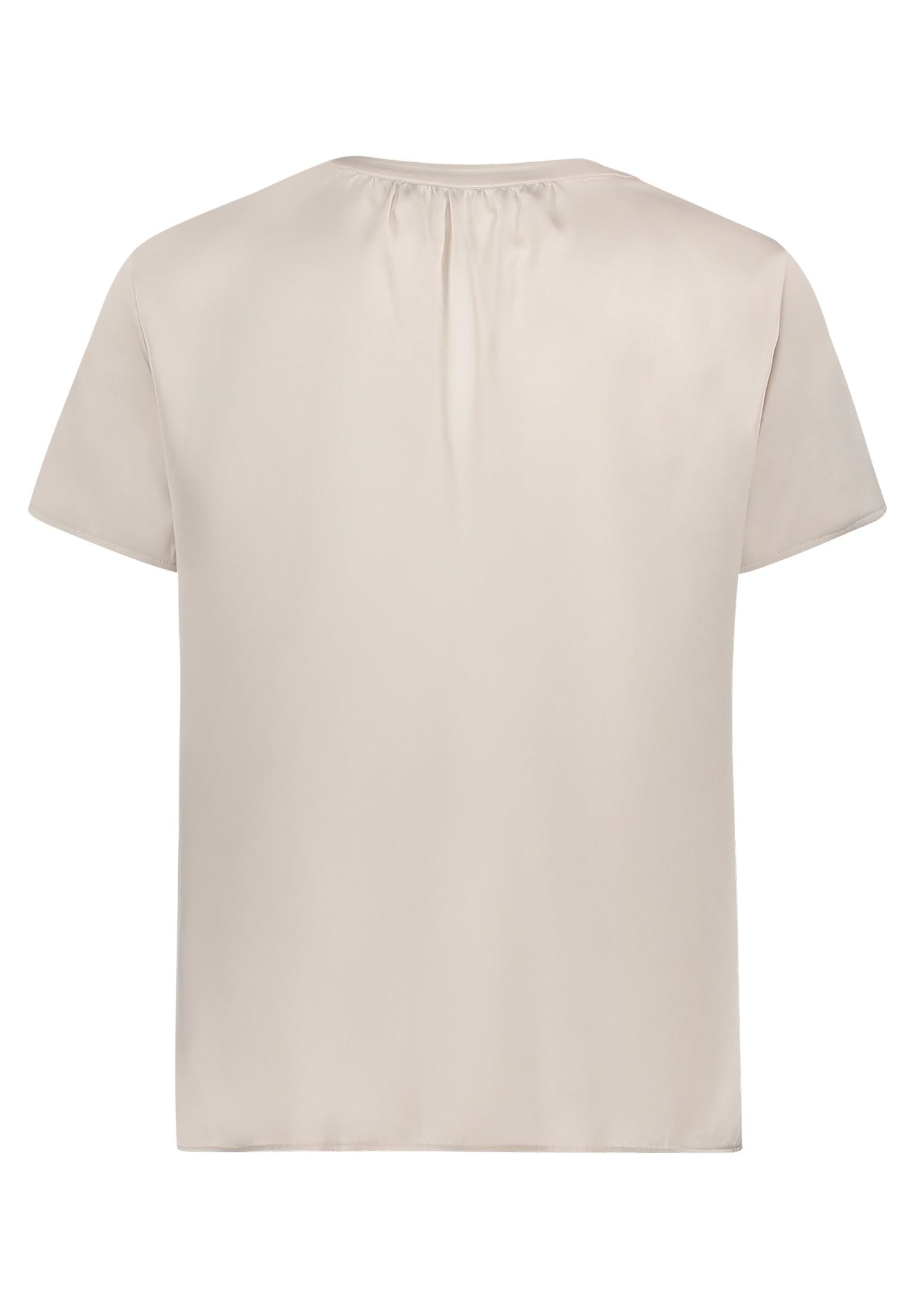 Satin-Bluse (Light Beige)