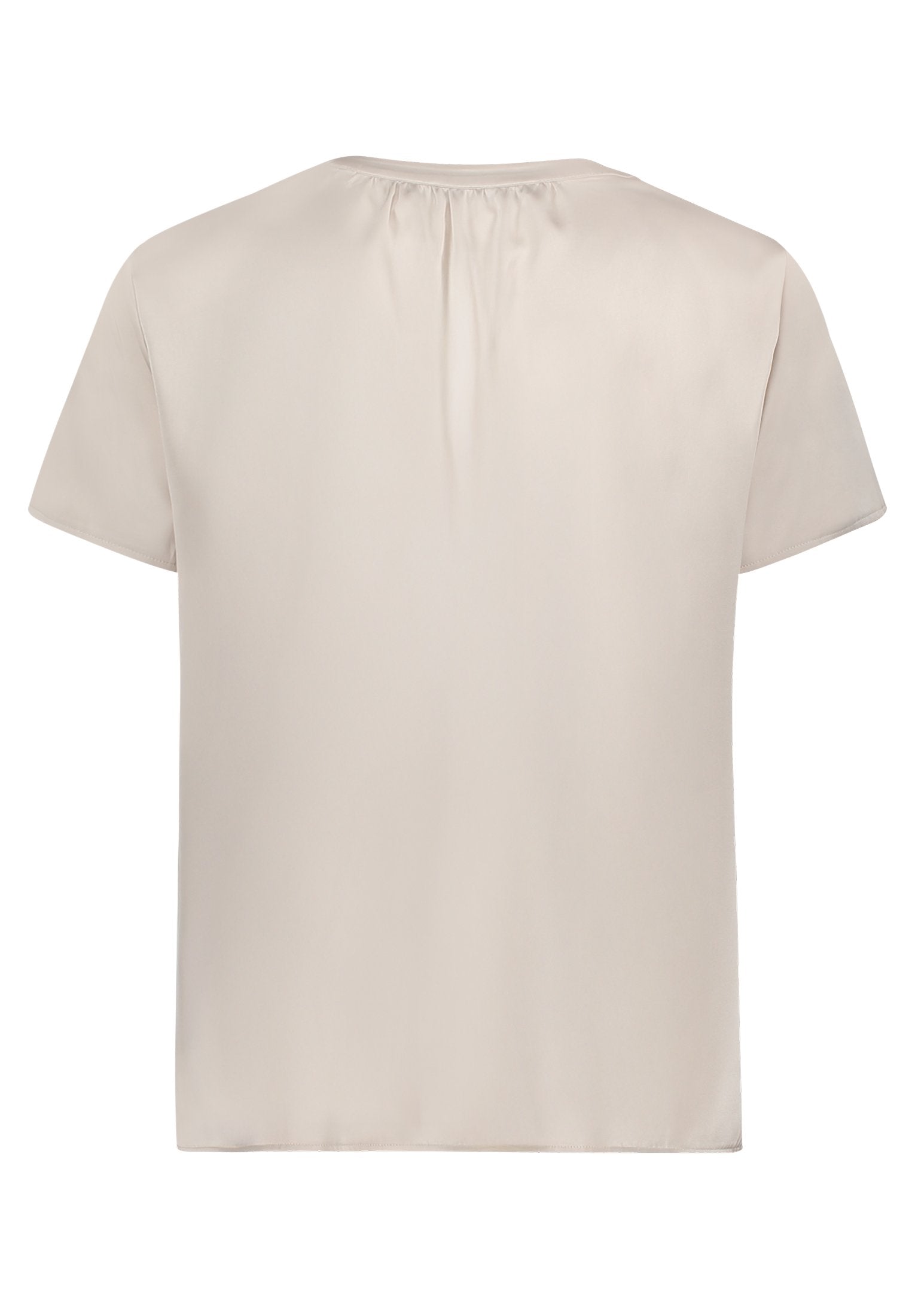 Satin-Bluse (Light Beige)