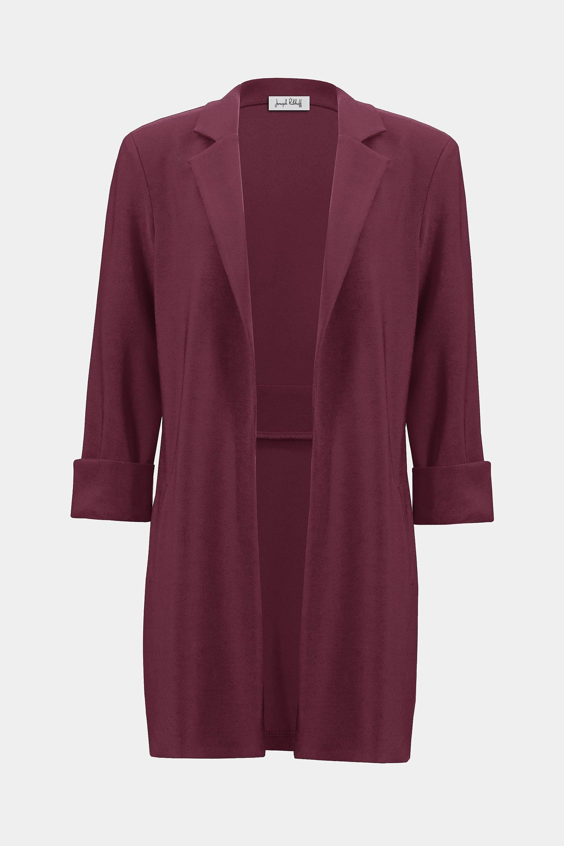 Langer Jerseyblazer (Merlot)