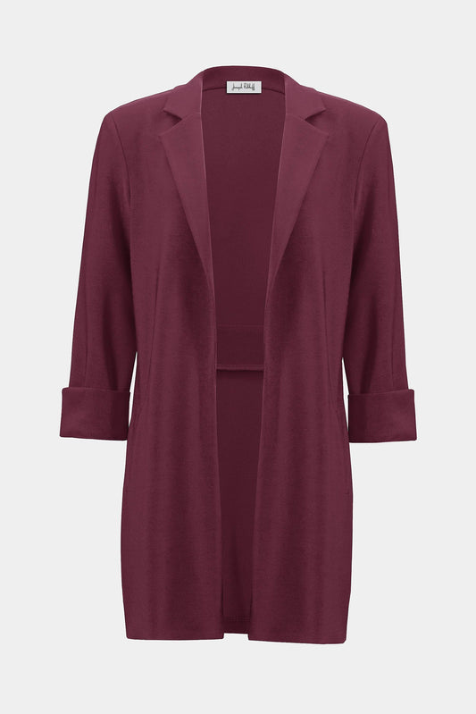 Langer Jerseyblazer (Merlot)