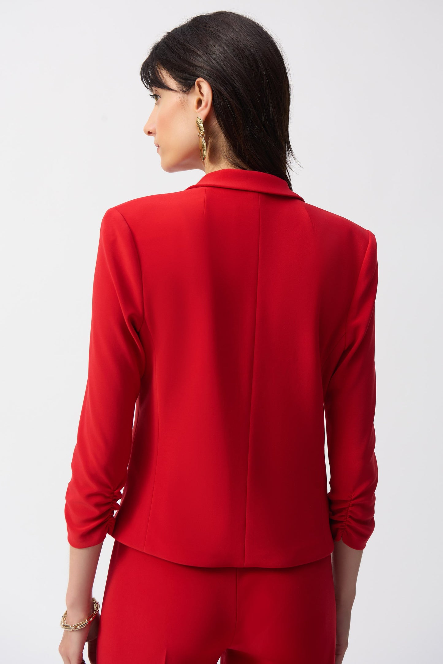 Blazer mit Reverskragen und 3/4-Arm (Strahlendes Rot)