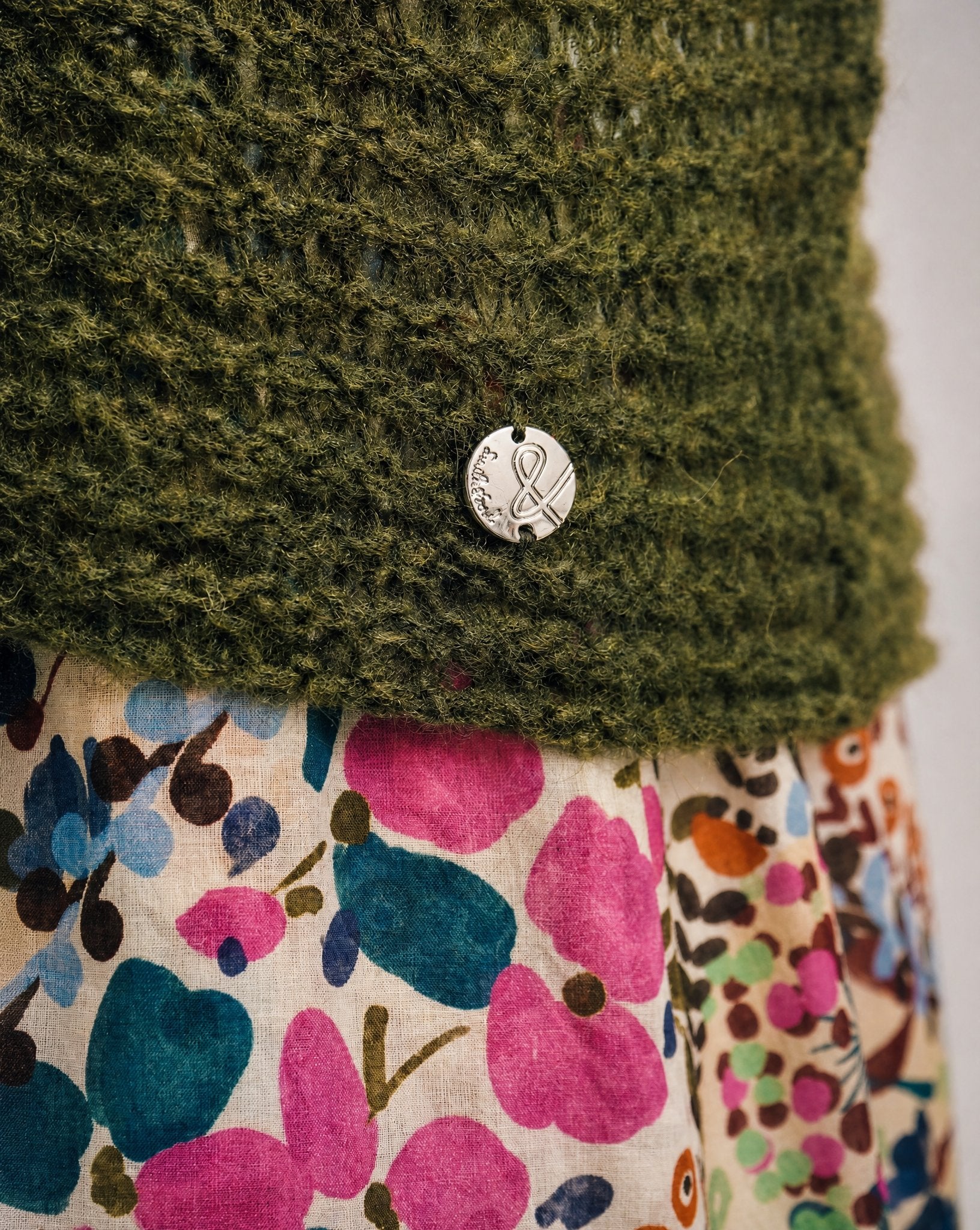 Hairy Boatneck Pullover (Olive)