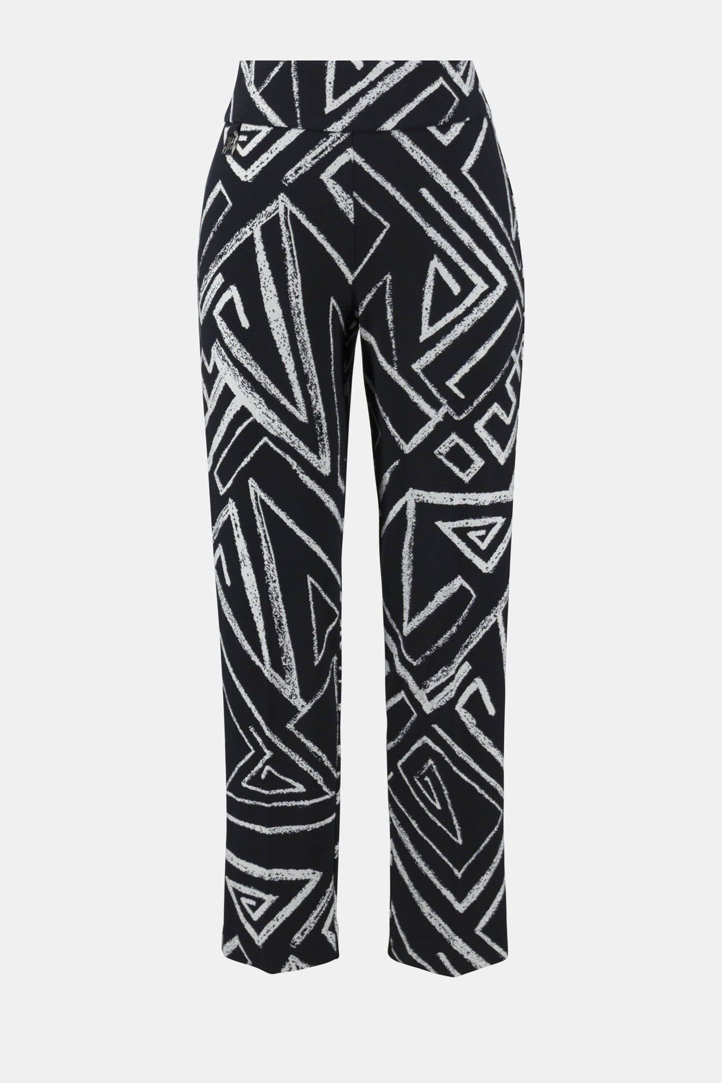 Schlupfhose mit geometrischem Muster (Marine/vanille)
