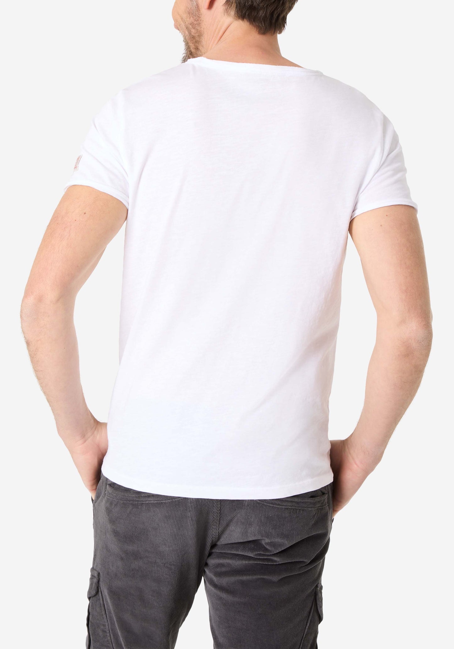 Ripped Basic T-Shirt (Pure White)