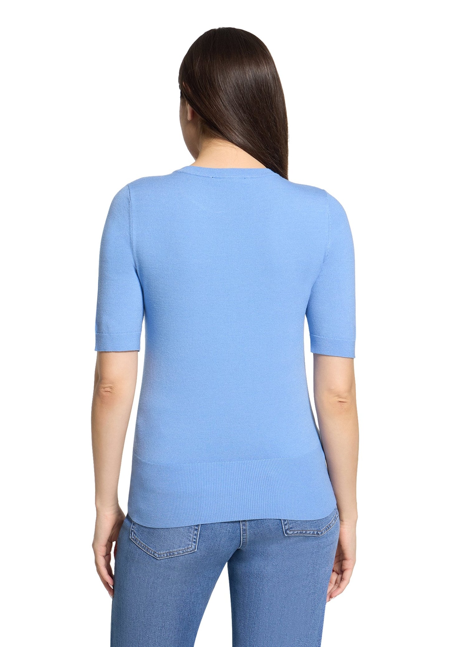 Basic-Pullover (Azurine)