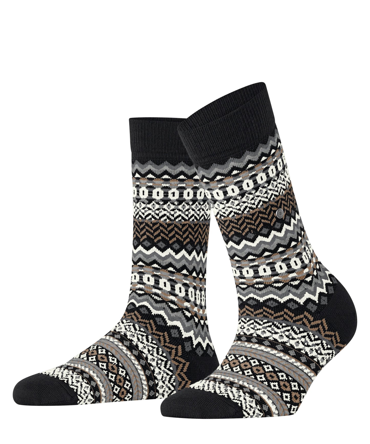 Burlington Fair Isle Damen (Black)
