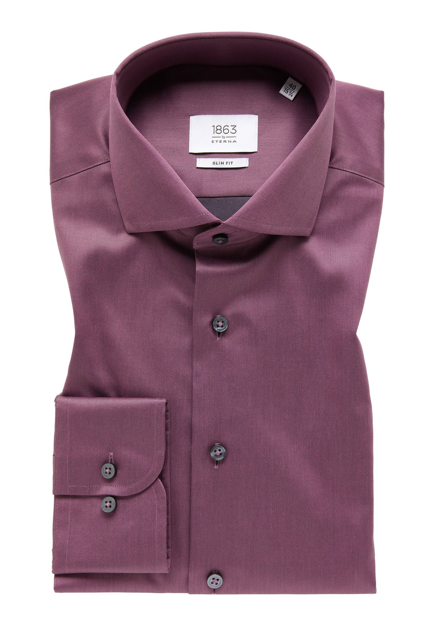 Luxury Shirt Twill Langarm (Flieder-lila)