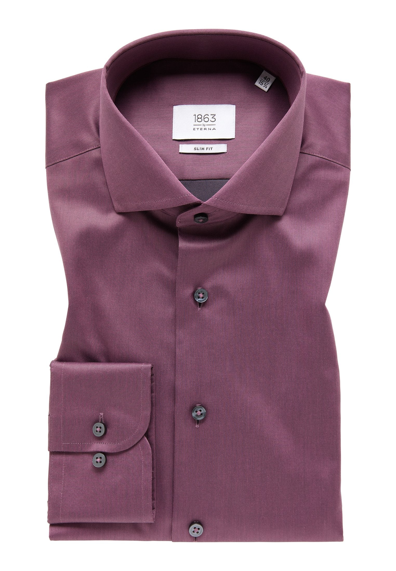 Luxury Shirt Twill Langarm (Flieder-lila)