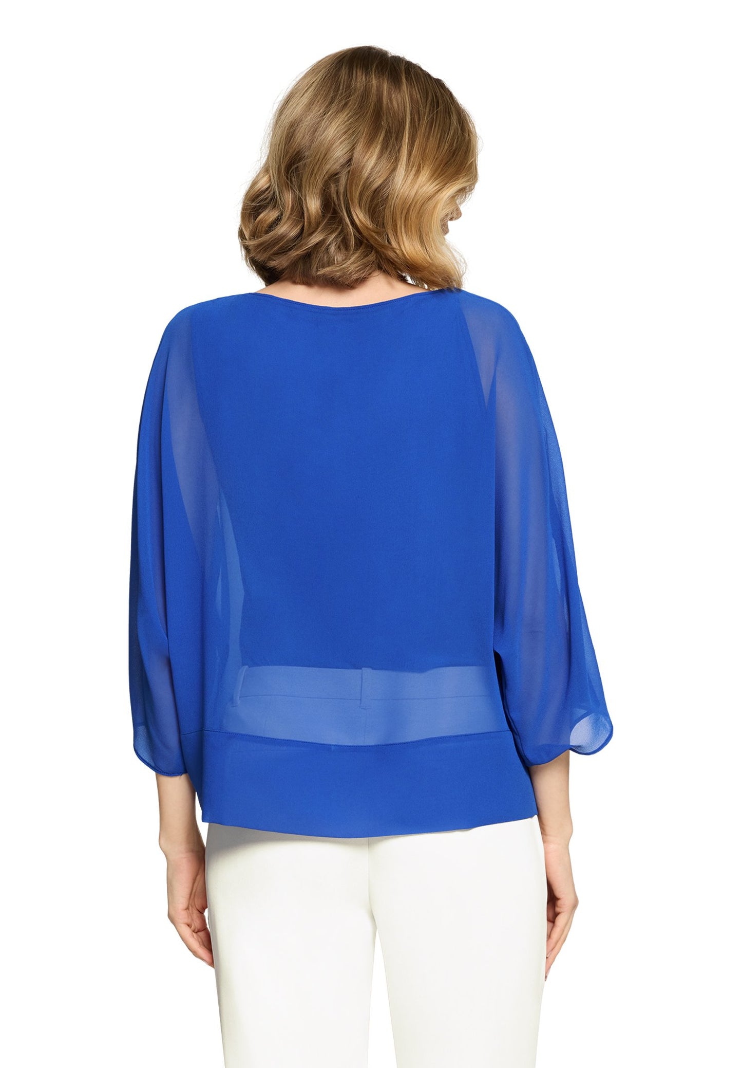 Chiffonbluse (Adria Blue)