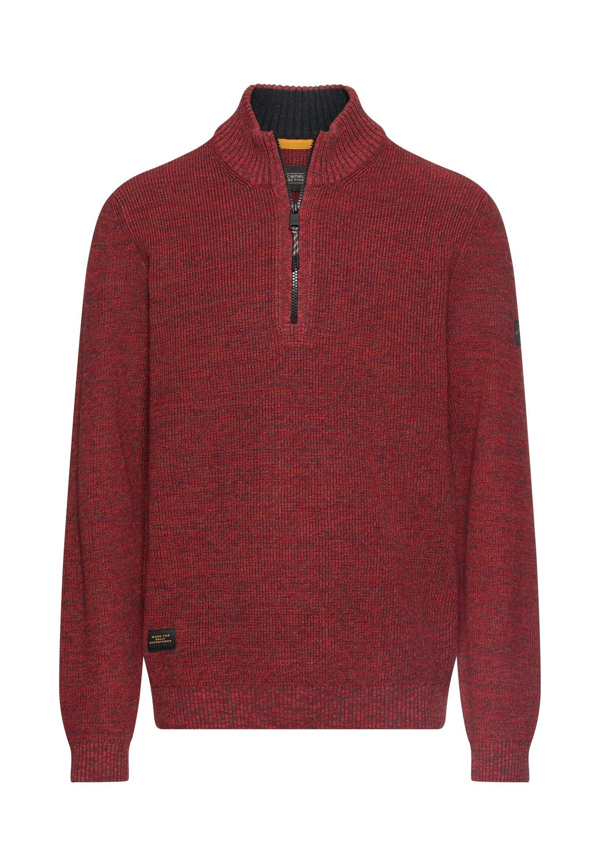 Strick-Troyer in melierter Optik (Terra Red)