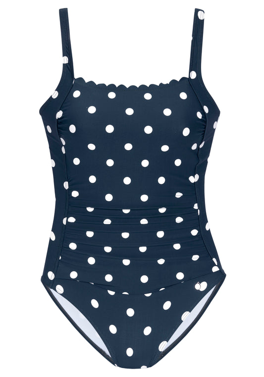 LASCANA Badeanzug (Navy-white)