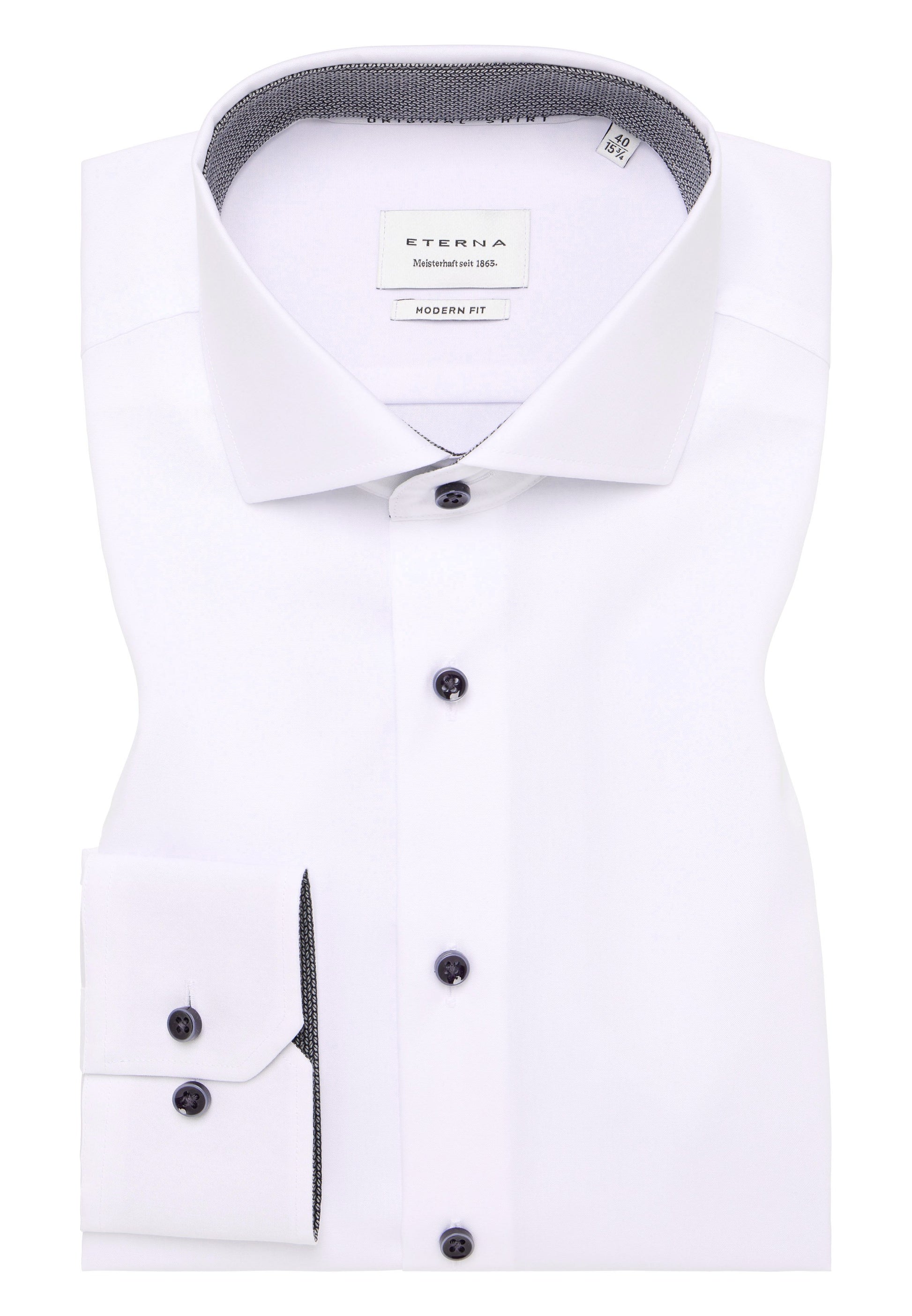Original Shirt Popeline Langarm (Weiss)
