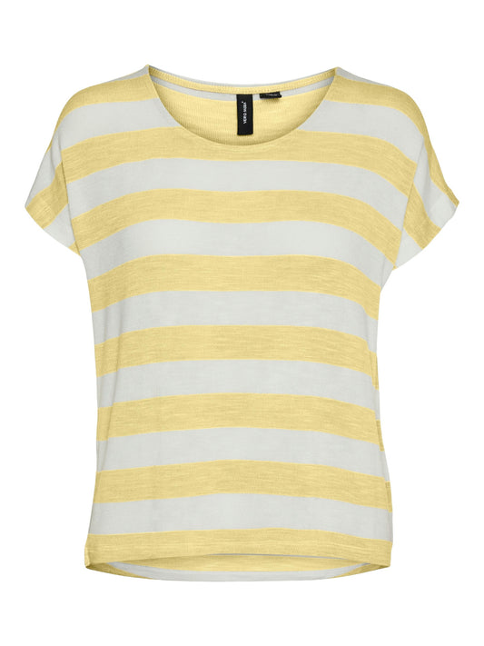 Vmwide Stripe Sl Top Ga Jrs Noos (Mellow Yel)