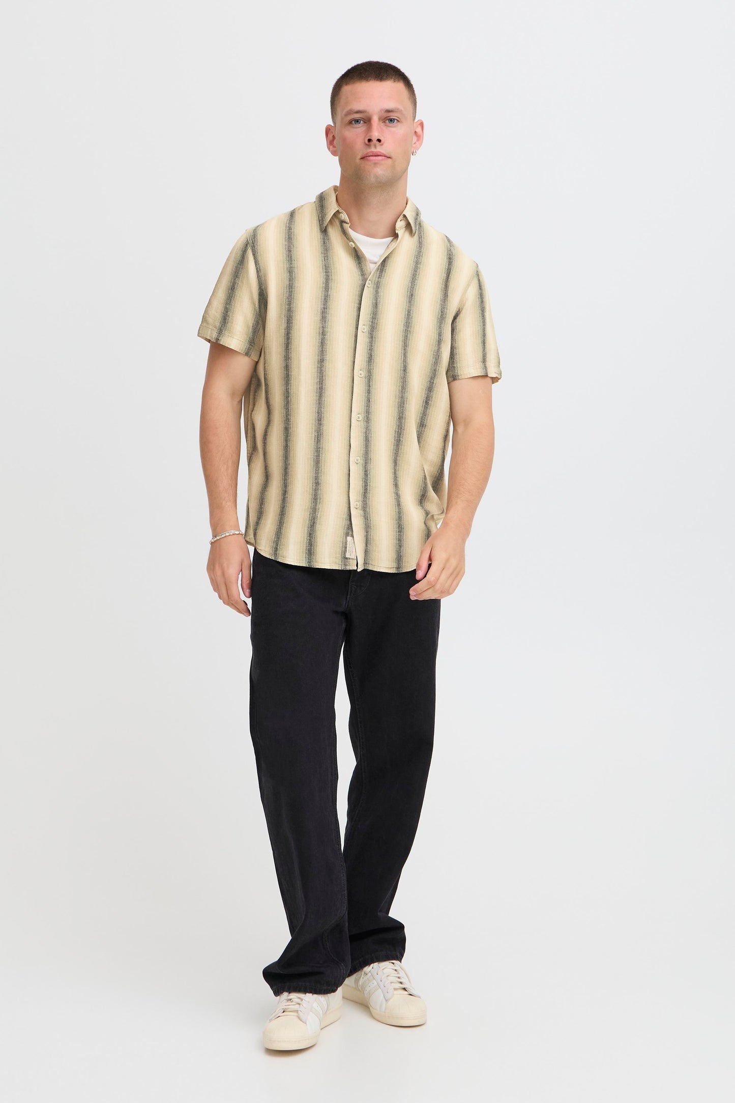 Bhbobby Linen Multi Stripe (Oil Green)