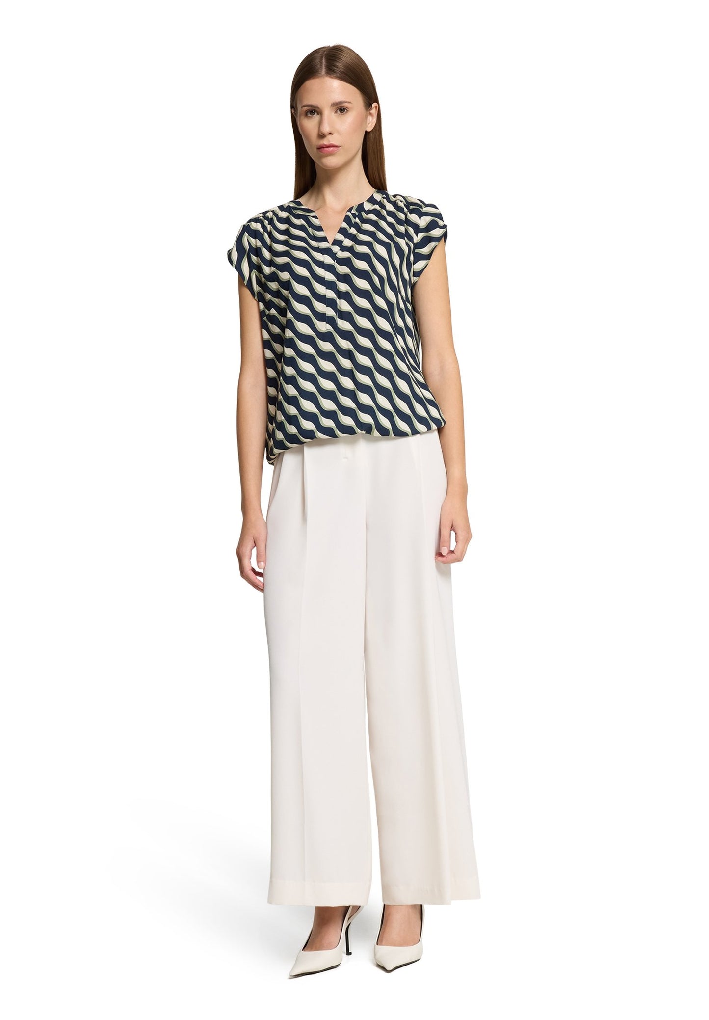 Schlupfbluse (Dark Blue/green)