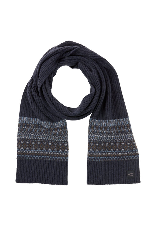 Strickschal aus reiner Wolle (Dark Navy)