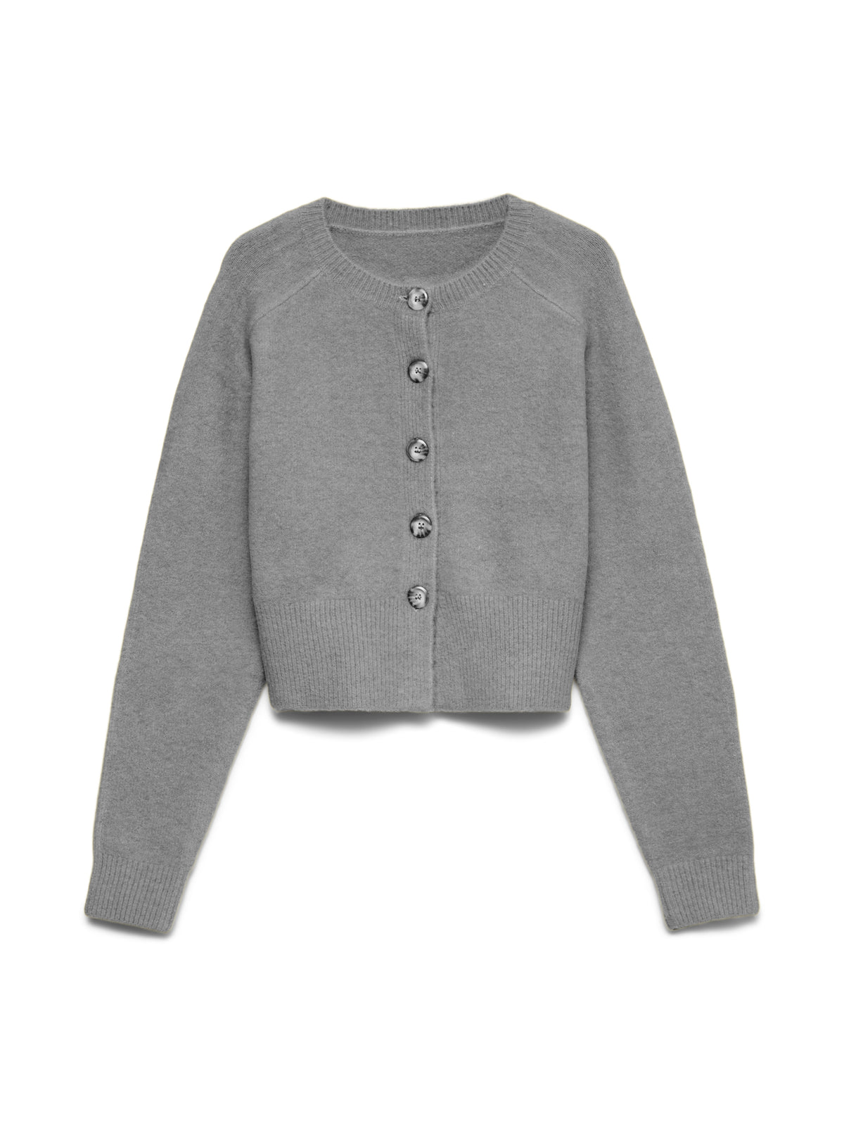 Vmsif Ls O-neck Cardigan Noos (Medium Grey M)