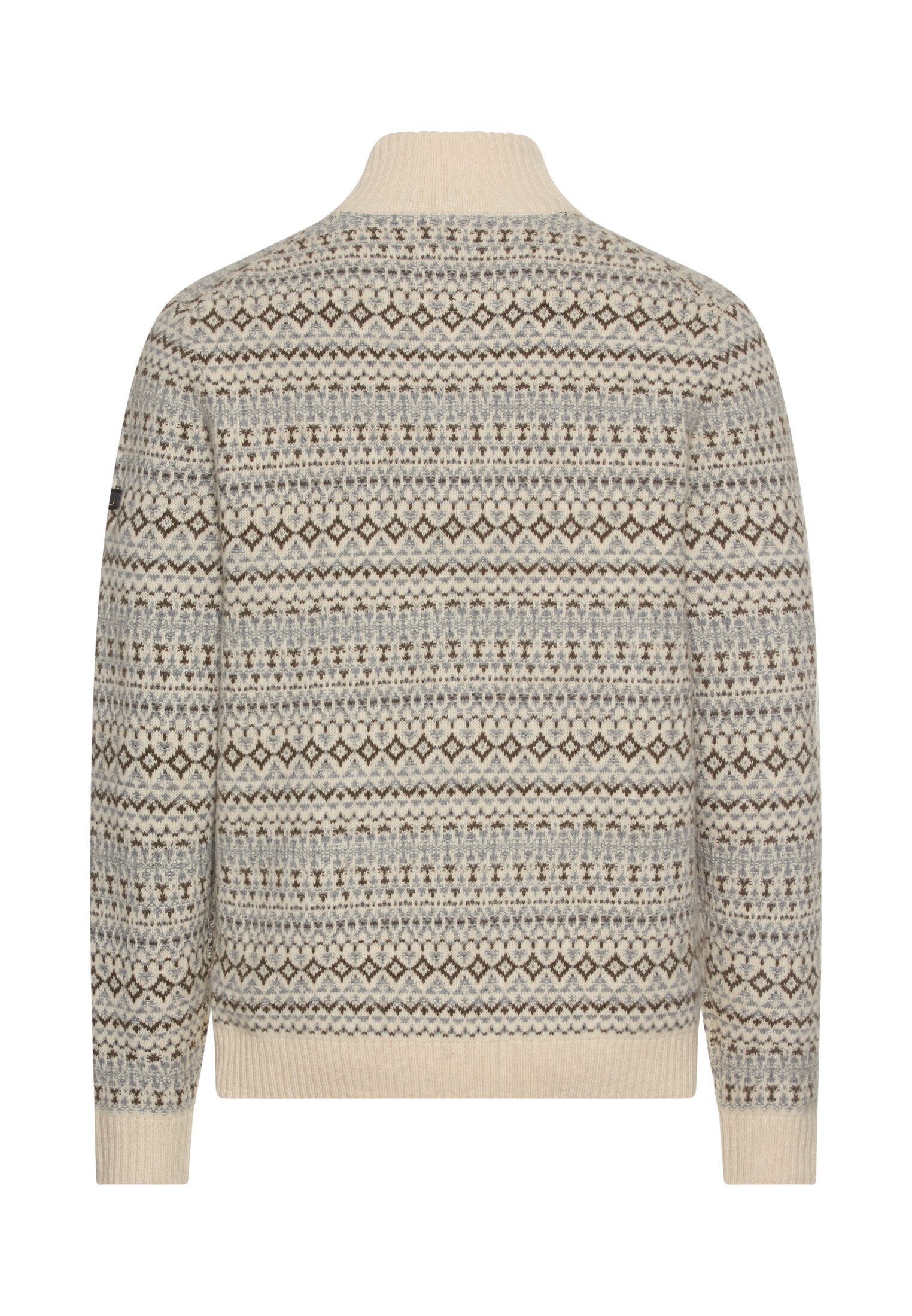 Strick-Troyer aus reiner Lammwolle (Oatmeal)