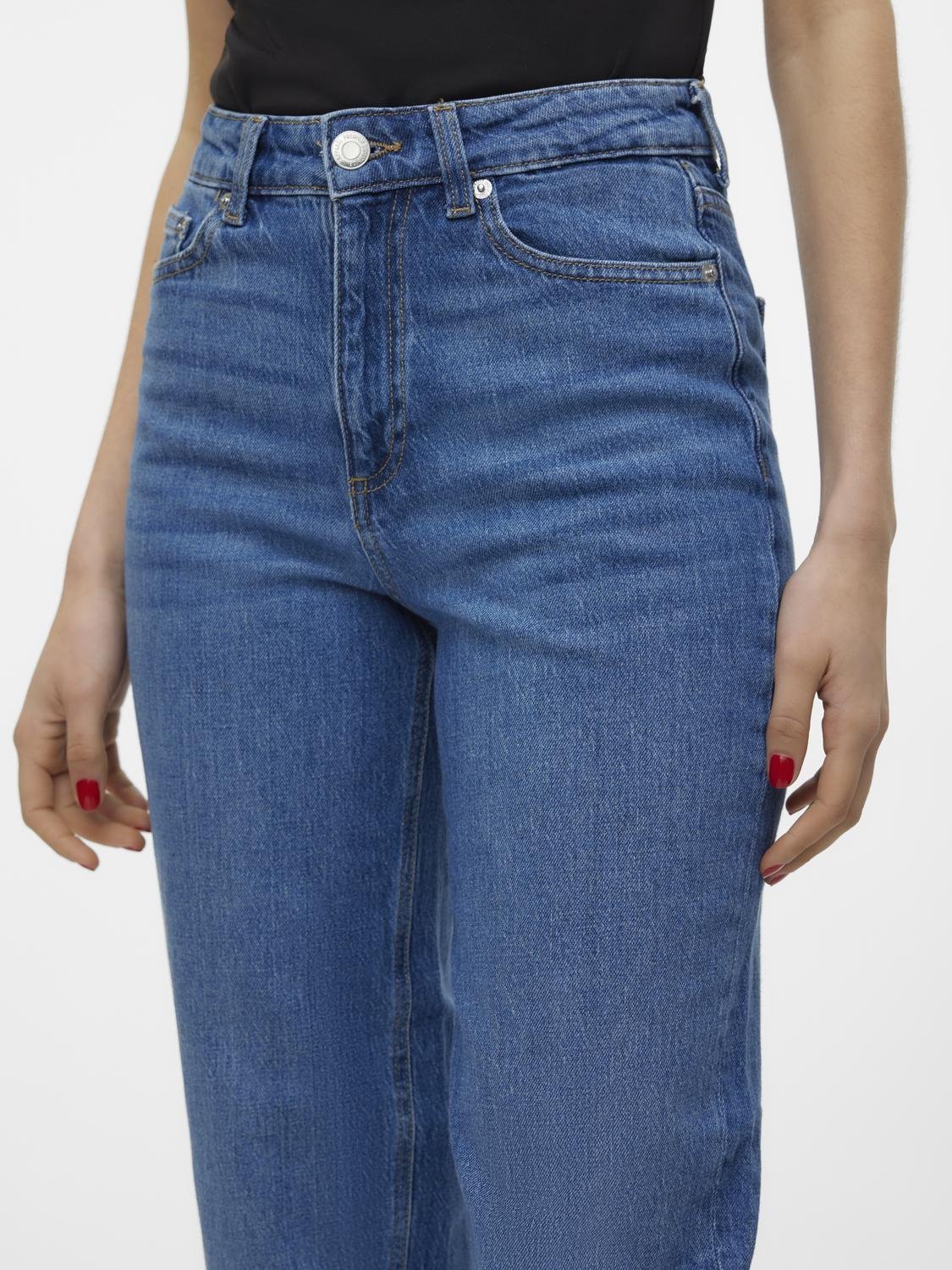 Vmtessa Hr Mom Jeans Ra380 Ga Noos (Medium Blue D)