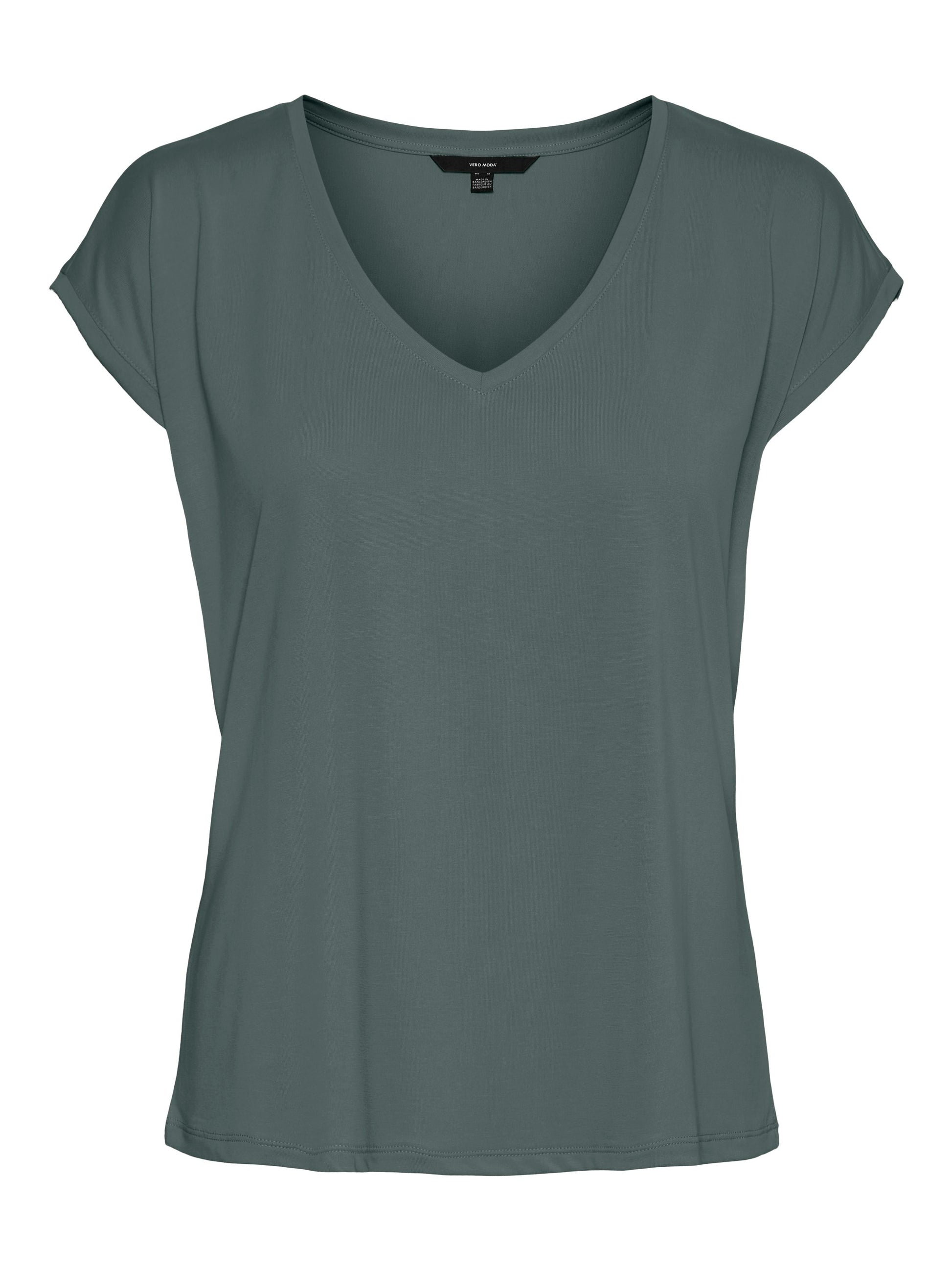 Vmfilli Ss V-neck Tee Noos (Balsam Green)