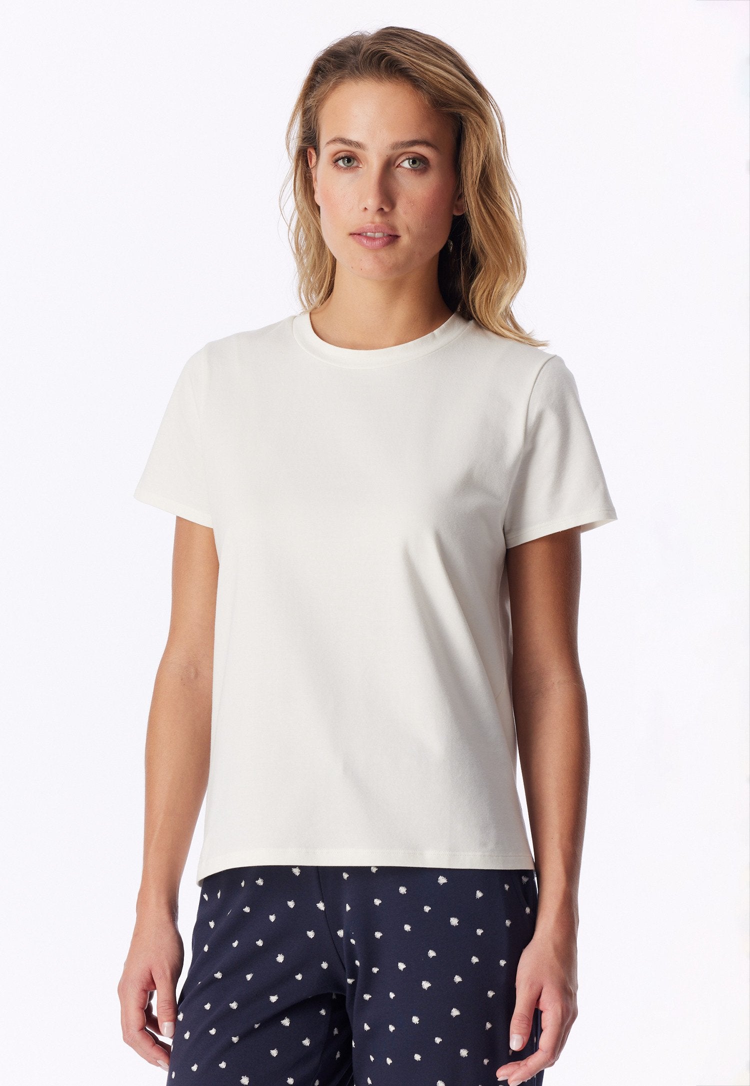 T-Shirt Rundhals (Naturweiss)