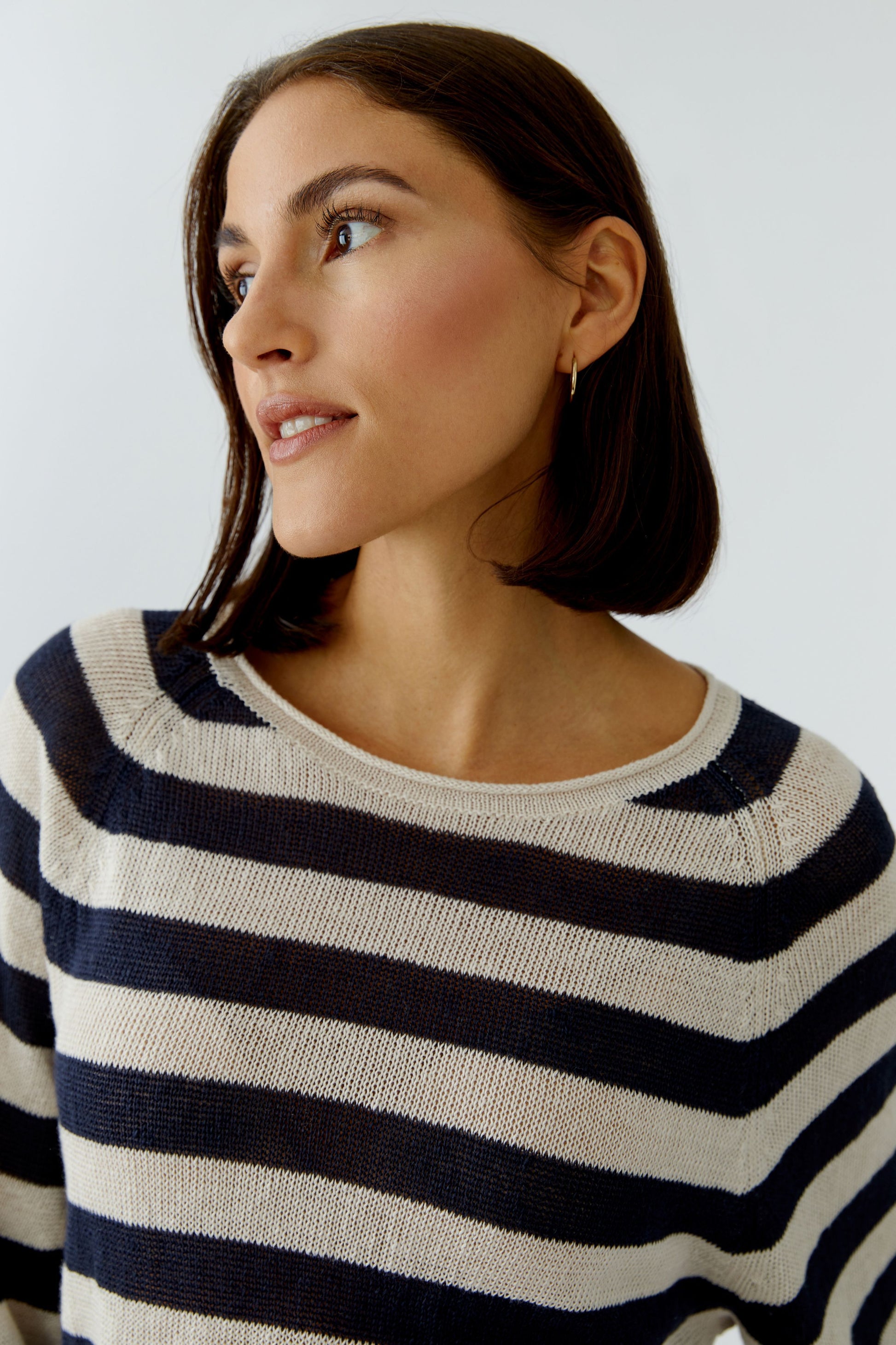 Leinen Pullover (Lt Stone Blue)