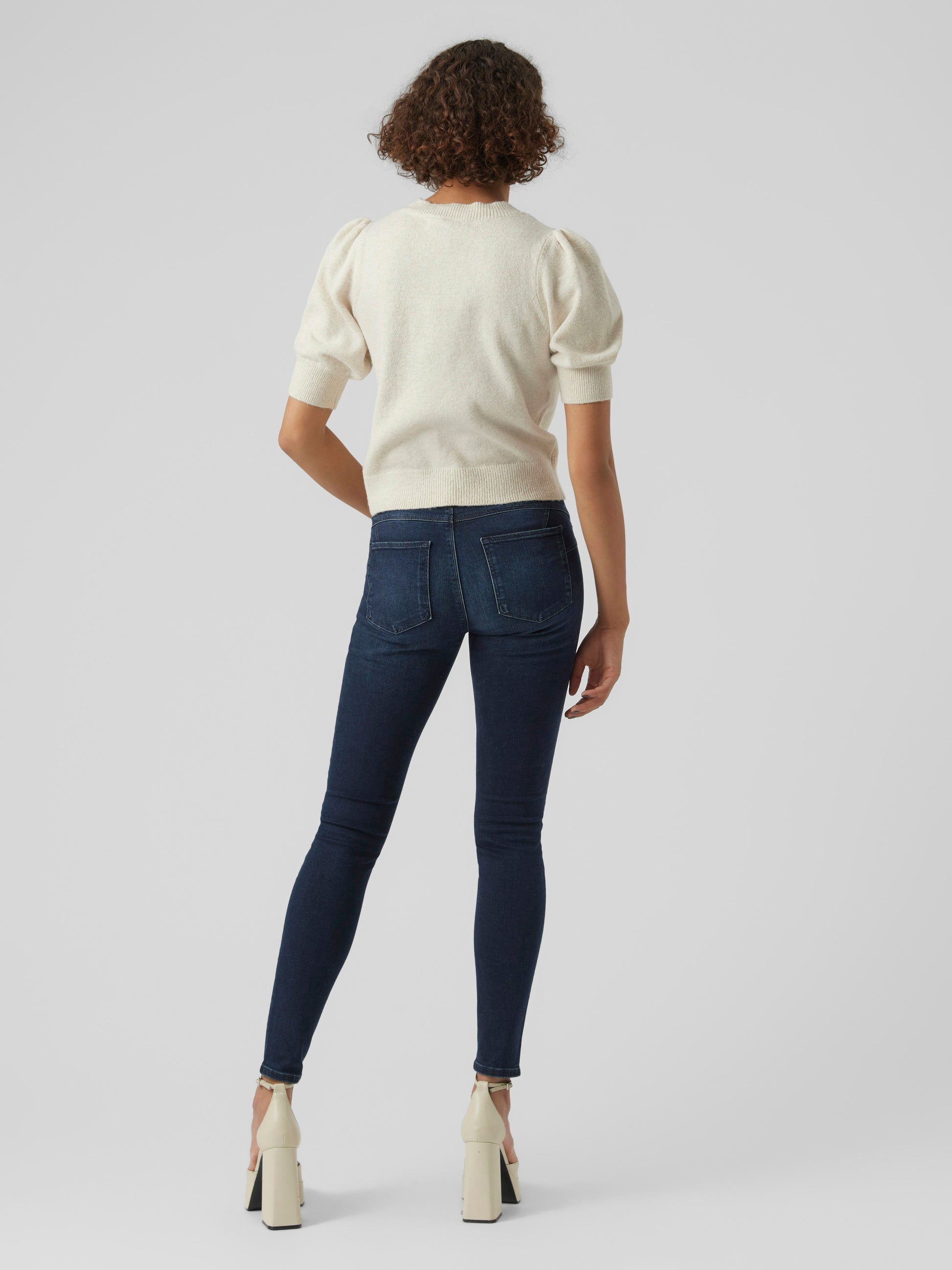 Vmdoffy 2/4 O-neck Pullover Ga Noos (Birch/mela)